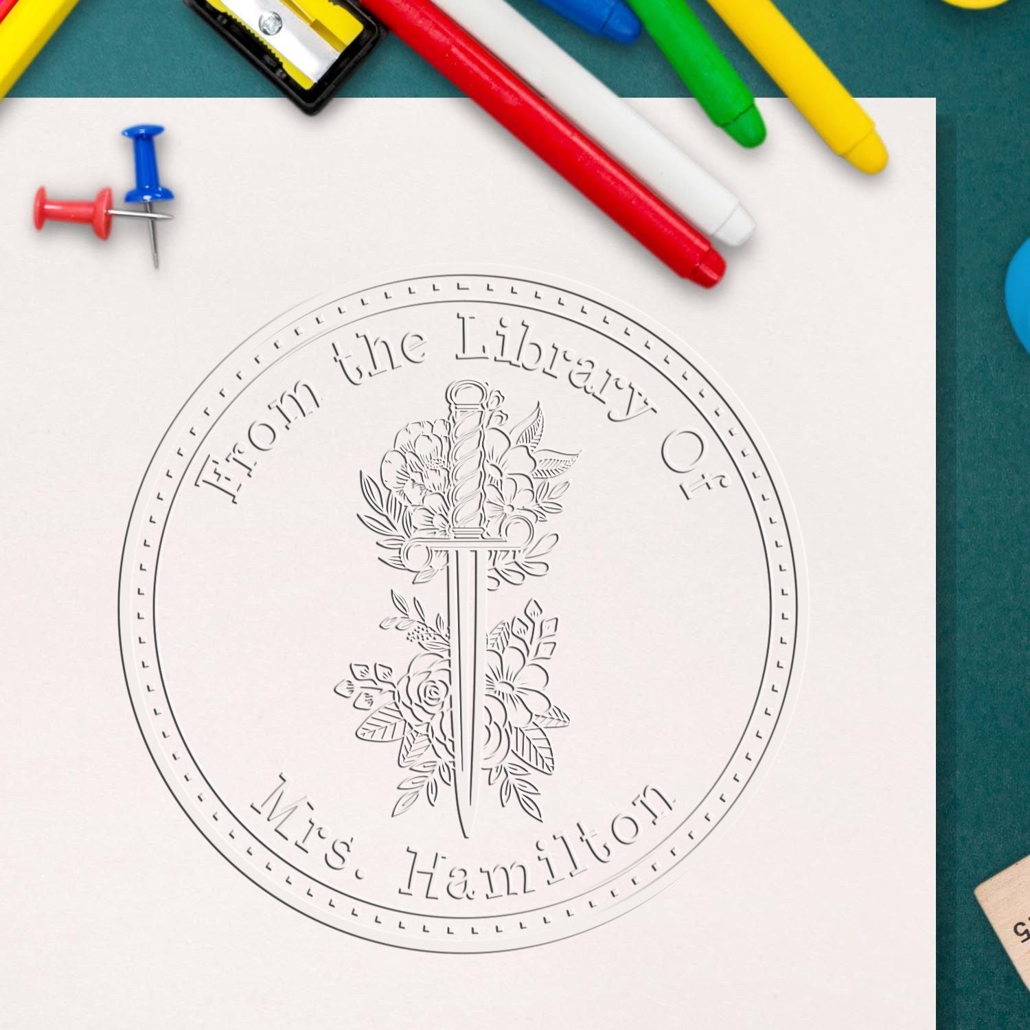 Lightbringer Mythical Swords Hybrid Customized Home Library Embossing Seal - Engineer Seal Stamps