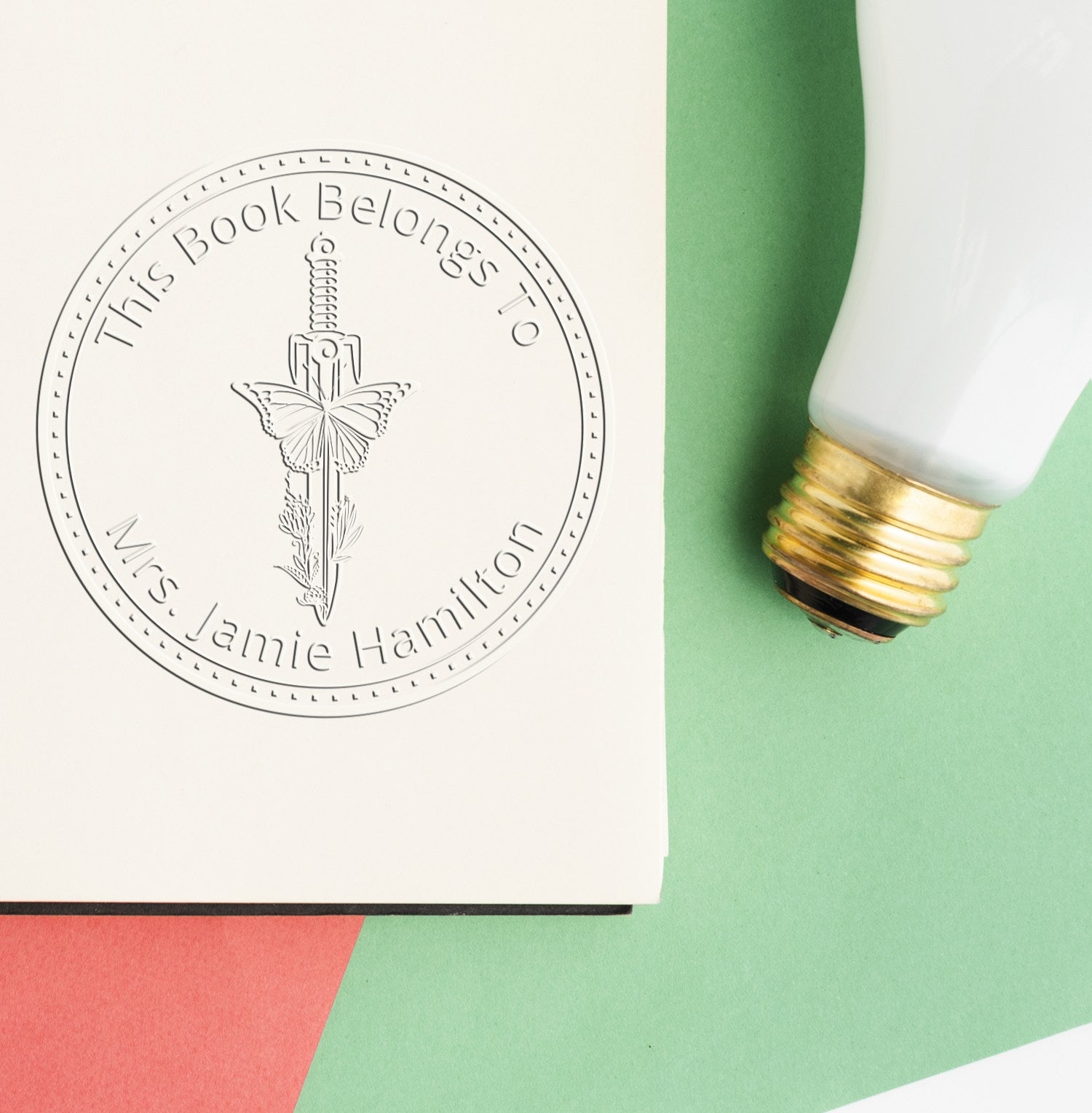 Dragon's Breath Mythical Swords Hybrid Customized Book Lover Gift Embosser - Engineer Seal Stamps