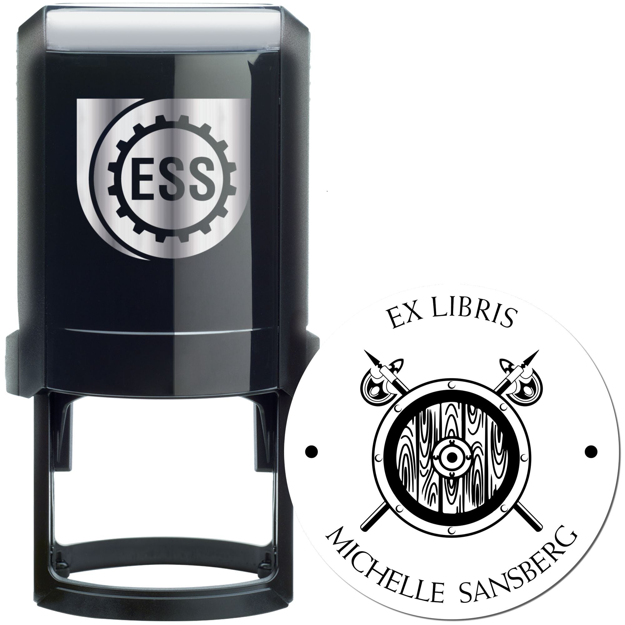 Phoenix Talon Mythical Swords Self-Inking Personalizable Home Library Stamp - Engineer Seal Stamps