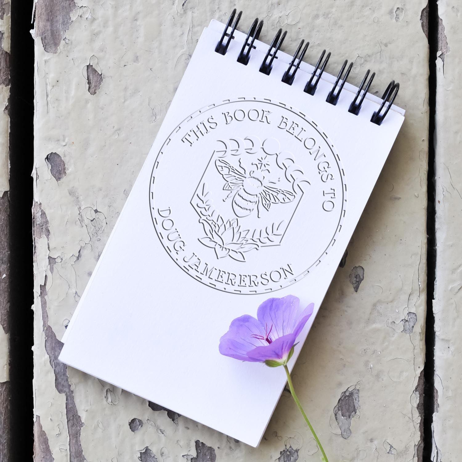 Auriel's Whisper Mystic Hybrid Customized Book Design Embossing Seal - Engineer Seal Stamps