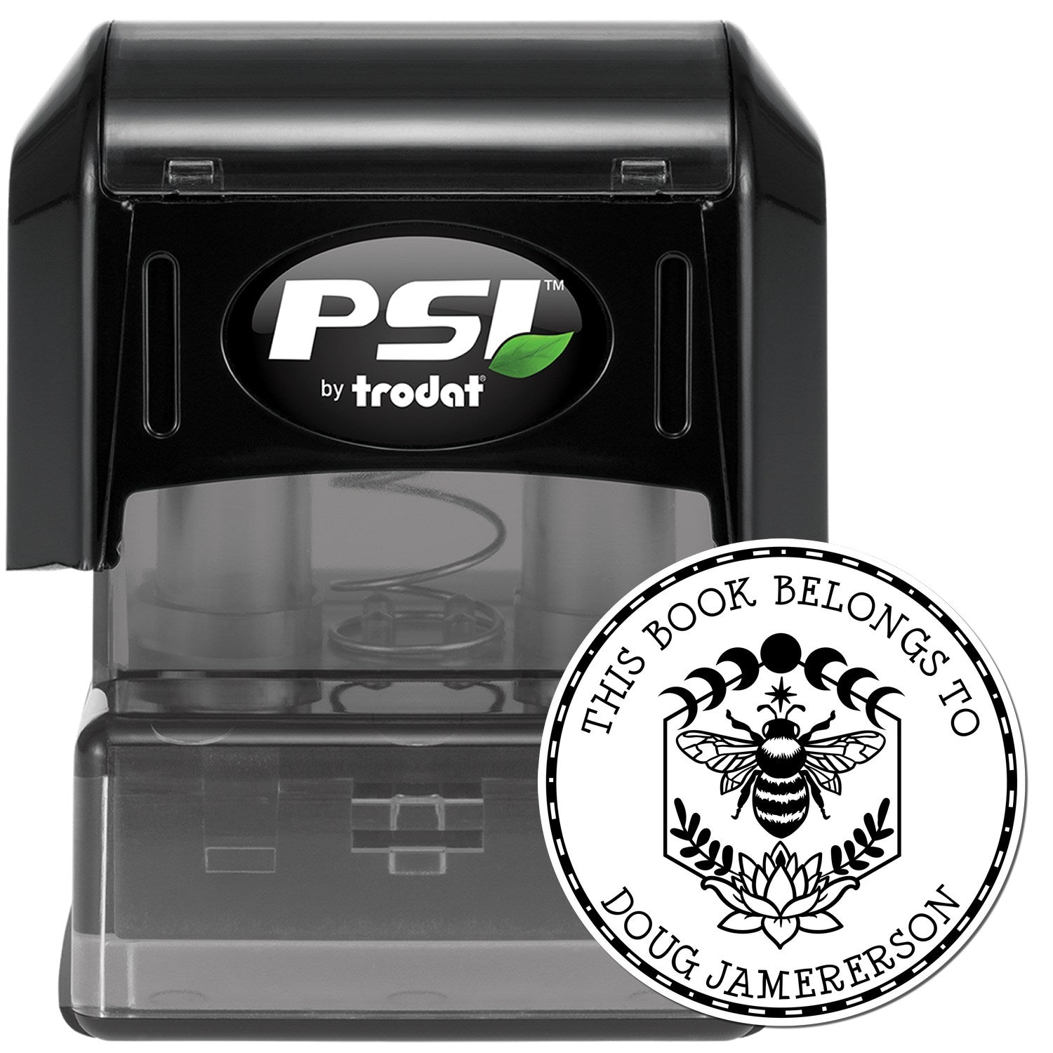 Auriel's Whisper Mystic Pre-Inked Ex Libris Design Stamp - Engineer Seal Stamps