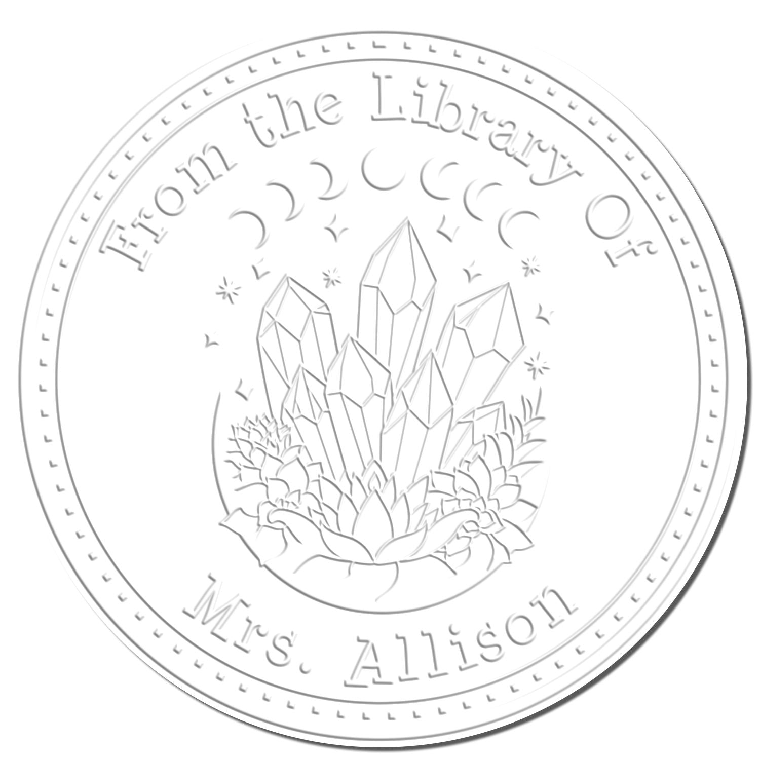 Celestine Reverie Mystic Desk Personalizable Book Identification Embossing Seal - Engineer Seal Stamps