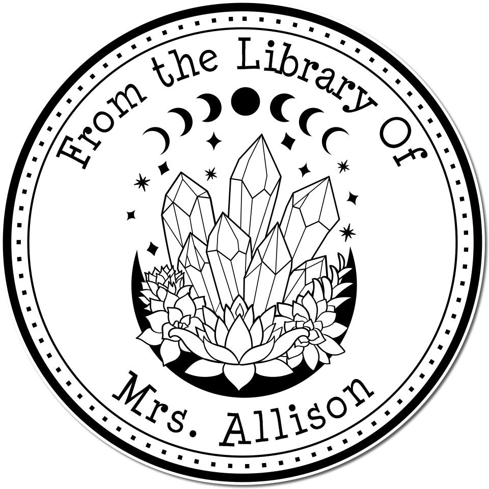 Celestine Reverie Mystic Pre-Inked From The Library Of Design Stamp - Engineer Seal Stamps