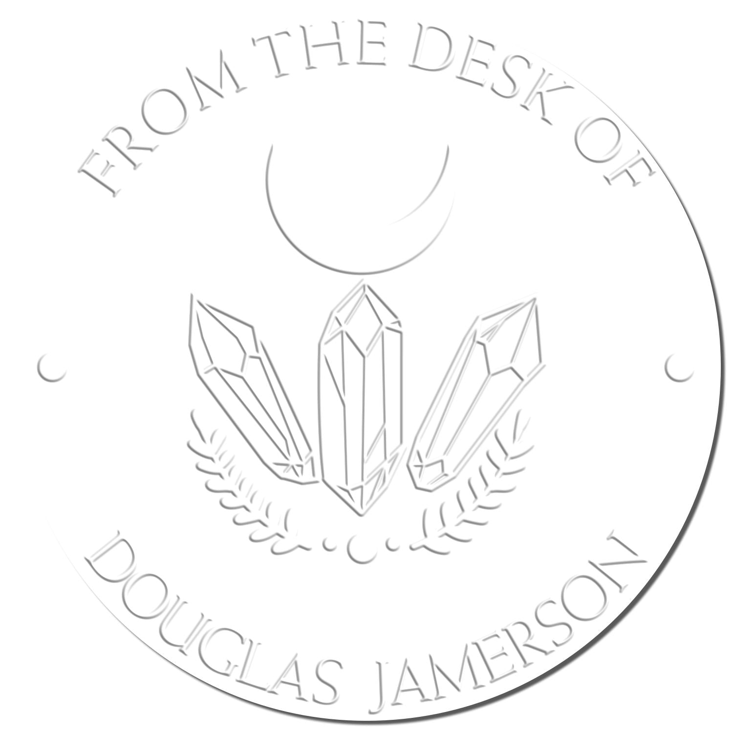 Arcanix Sol Mystic Desk Personalizable Book Property Embosser - Engineer Seal Stamps