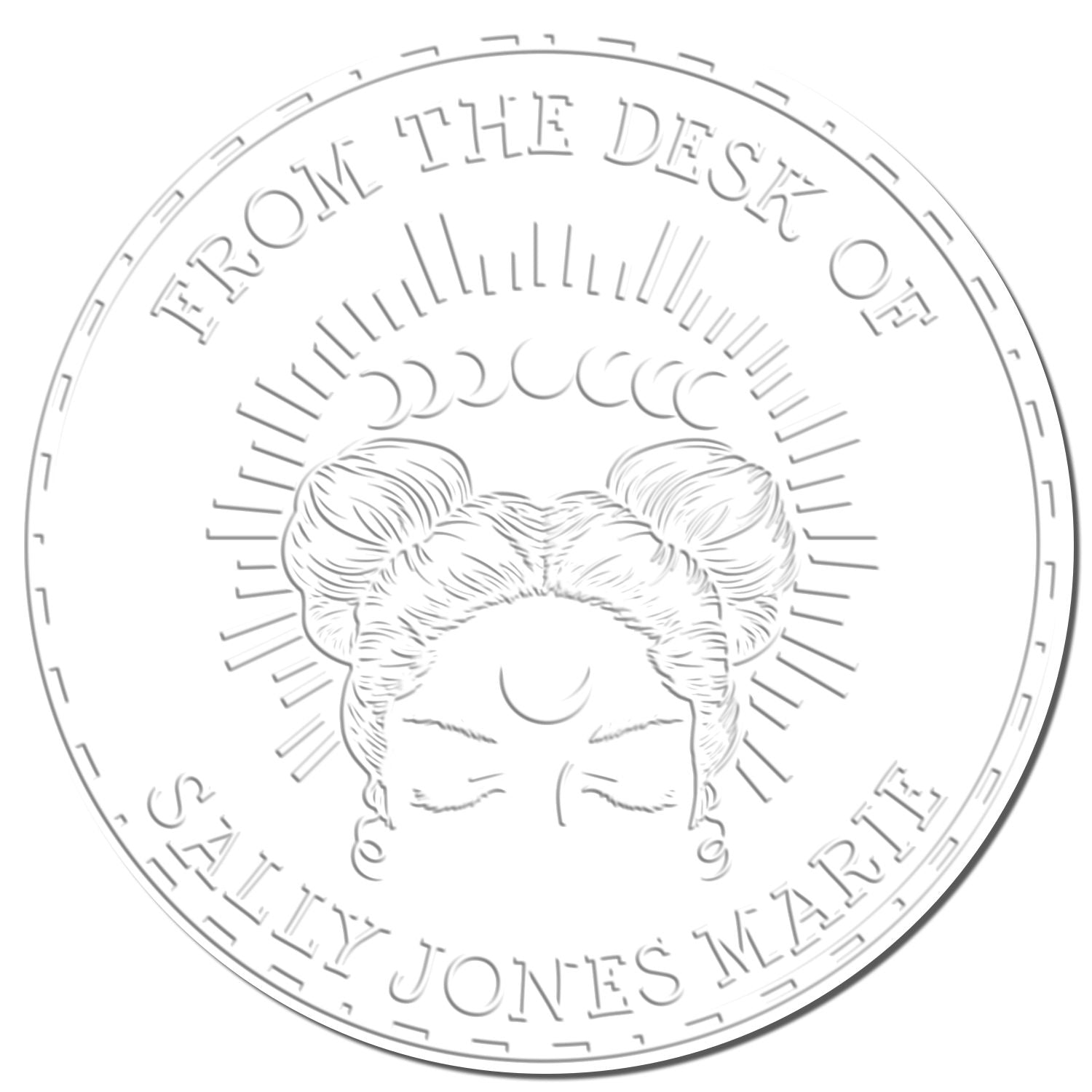 Soft Zephyr's Echo Mystic Custom-Made Book Ownership Embossing Seal - Engineer Seal Stamps