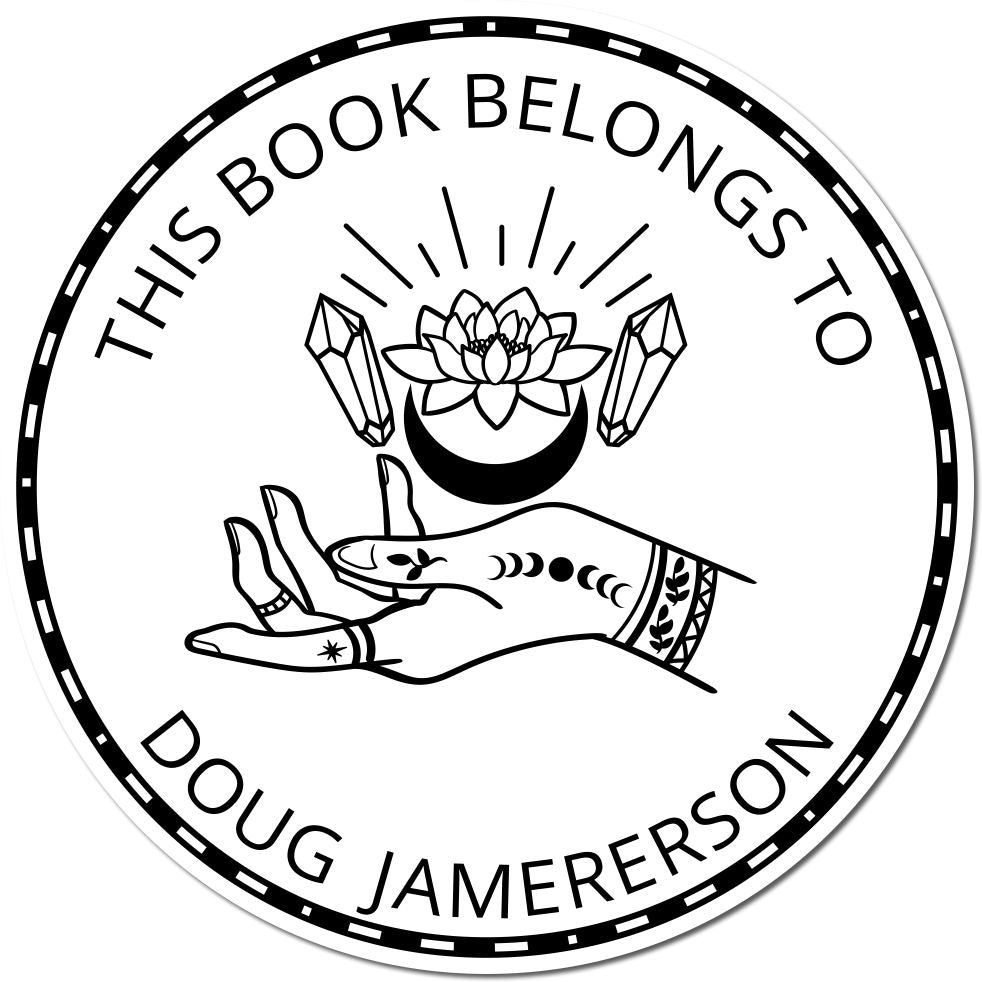 Lumina's Shadow Mystic Self-Inking Customizable Book Stamp - Engineer Seal Stamps