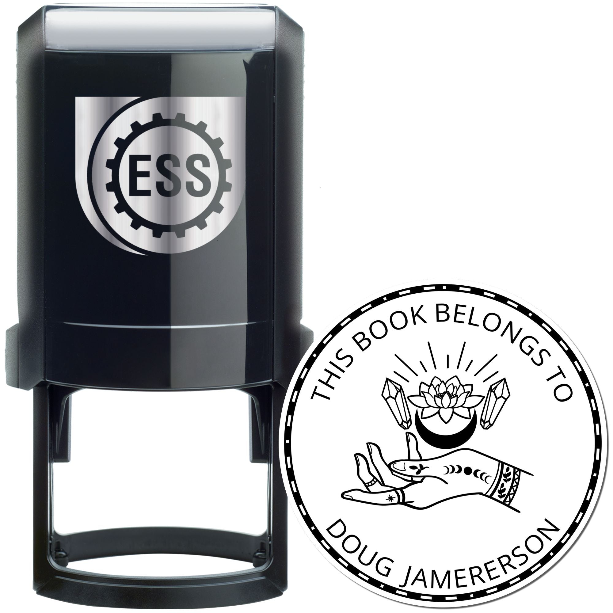 Lumina's Shadow Mystic Self-Inking Customizable Book Stamp - Engineer Seal Stamps