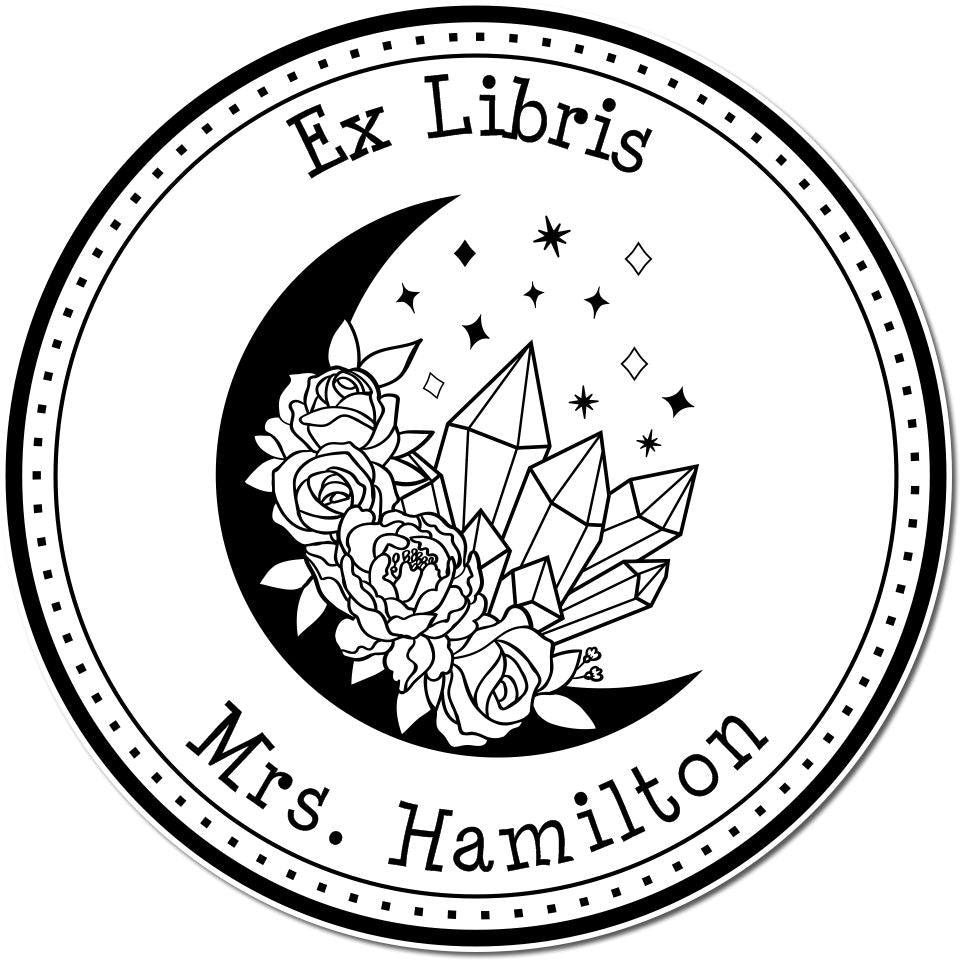 Orion's Paradox Mystic Self-Inking Customizable Bookplate Stamp - Engineer Seal Stamps