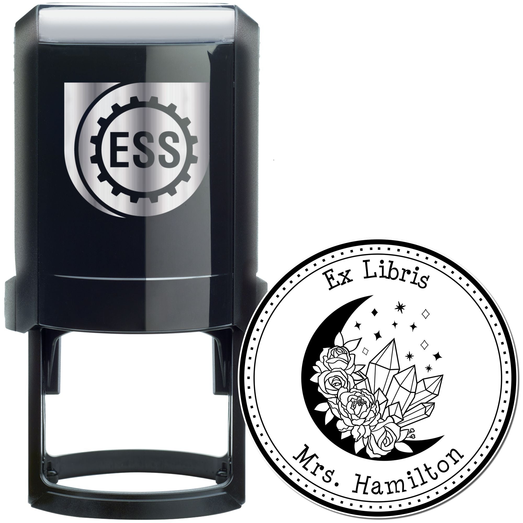 Orion's Paradox Mystic Self-Inking Customizable Bookplate Stamp - Engineer Seal Stamps