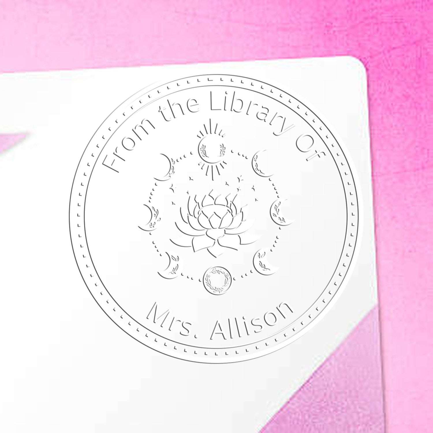 Nyx's Silhouette Mystic Handheld Customized Book Embossing Seal - Engineer Seal Stamps