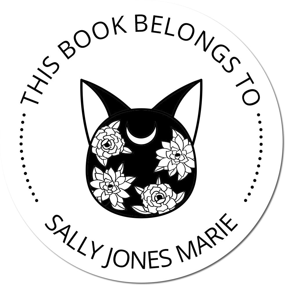 Wood Handle Elara's Haven Mystic Custom-Made Book Branding Stamp - Engineer Seal Stamps