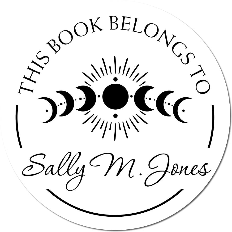 Wood Handle Obsidian Serenade Tarot Custom-Made Book Identity Stamp - Engineer Seal Stamps