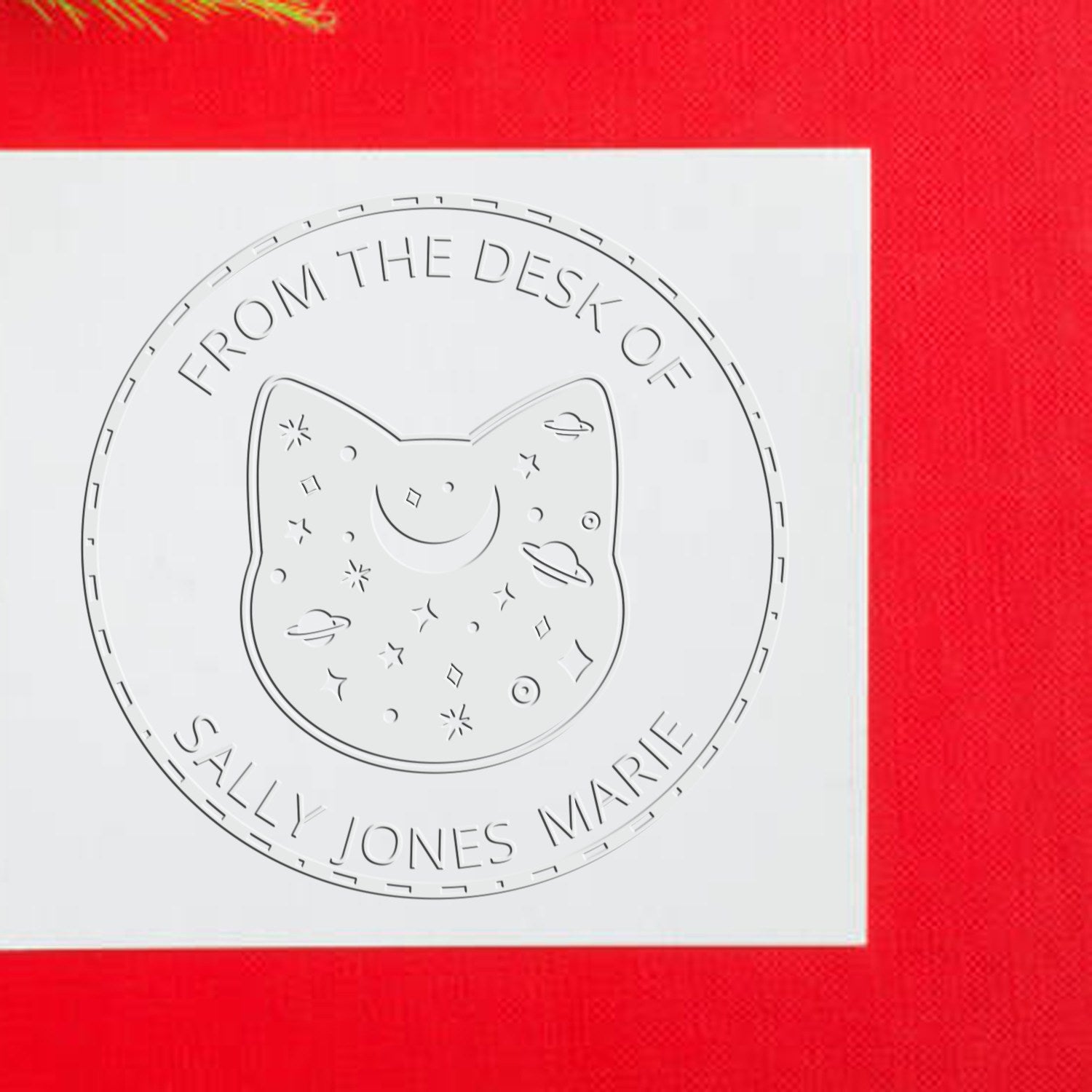 Soft Solaris Wane Tarot Custom-Made Ex Libris Embossing Seal - Engineer Seal Stamps