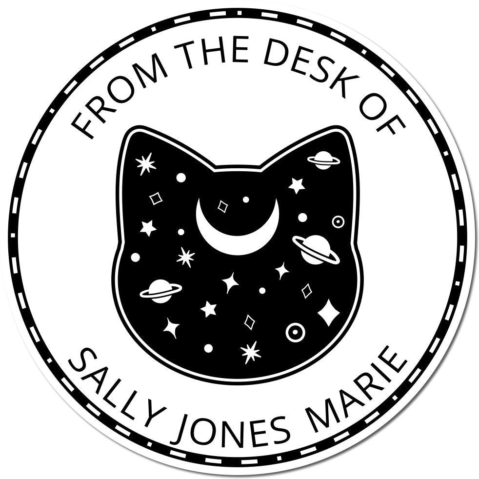 Wood Handle Solaris Wane Tarot Custom-Made Book Personalization Stamp - Engineer Seal Stamps