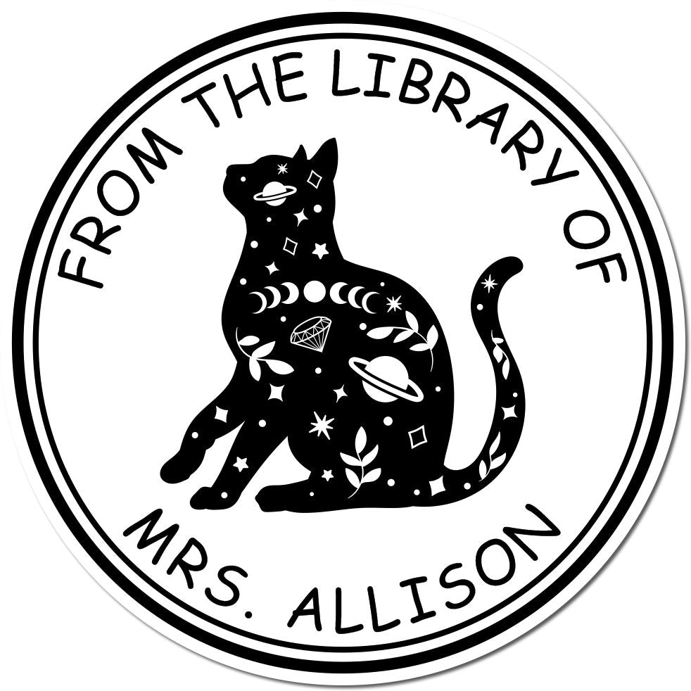 Aetherwind's Call Tarot Pre-Inked Custom Ex Libris Art Stamp - Engineer Seal Stamps