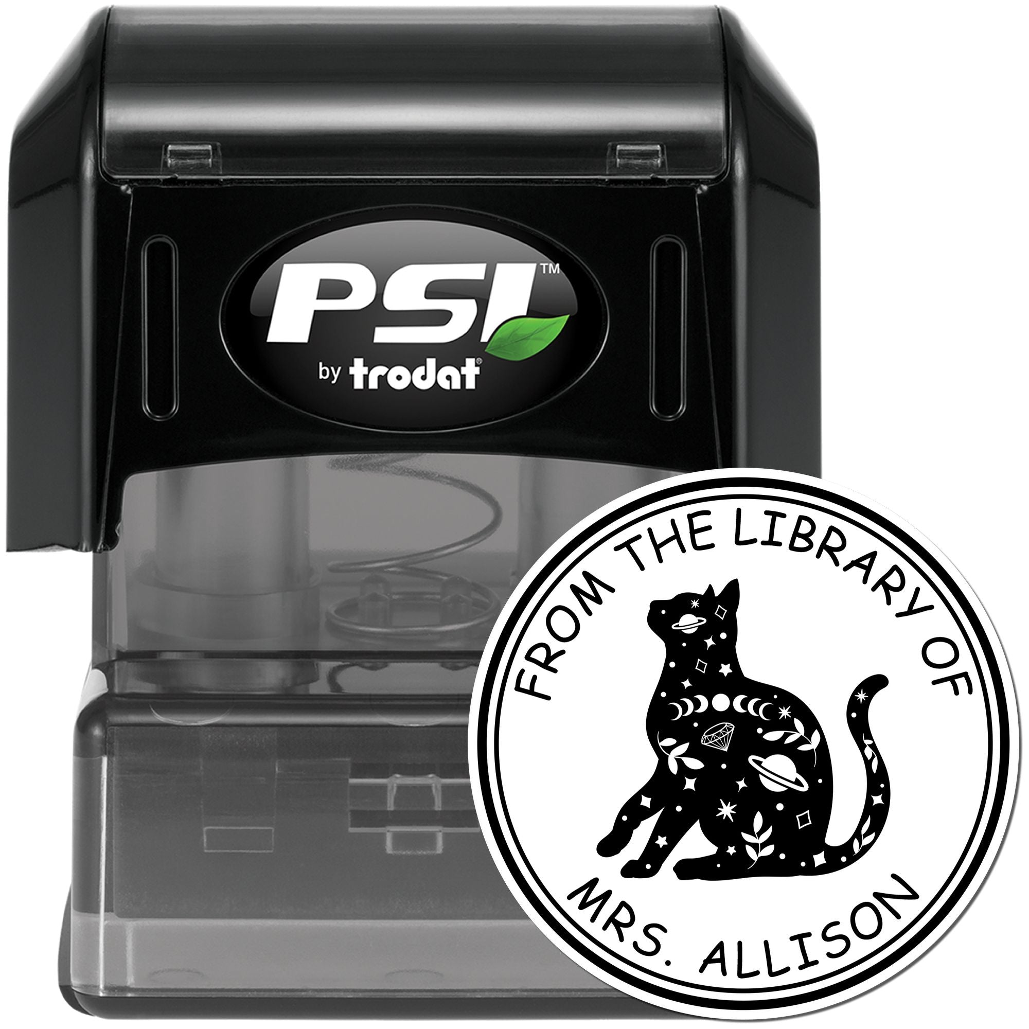 Aetherwind's Call Tarot Pre-Inked Custom Ex Libris Art Stamp - Engineer Seal Stamps