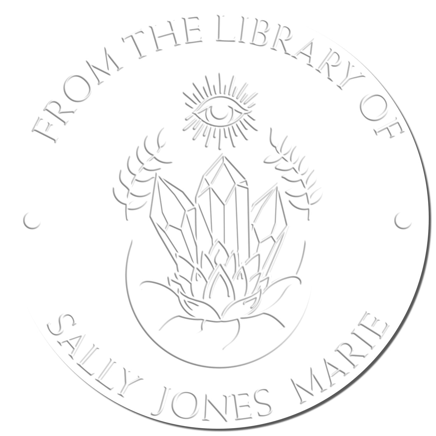 Pyralis Flame Tarot Hybrid Custom-Made Ex Libris Bookplate Embosser - Engineer Seal Stamps