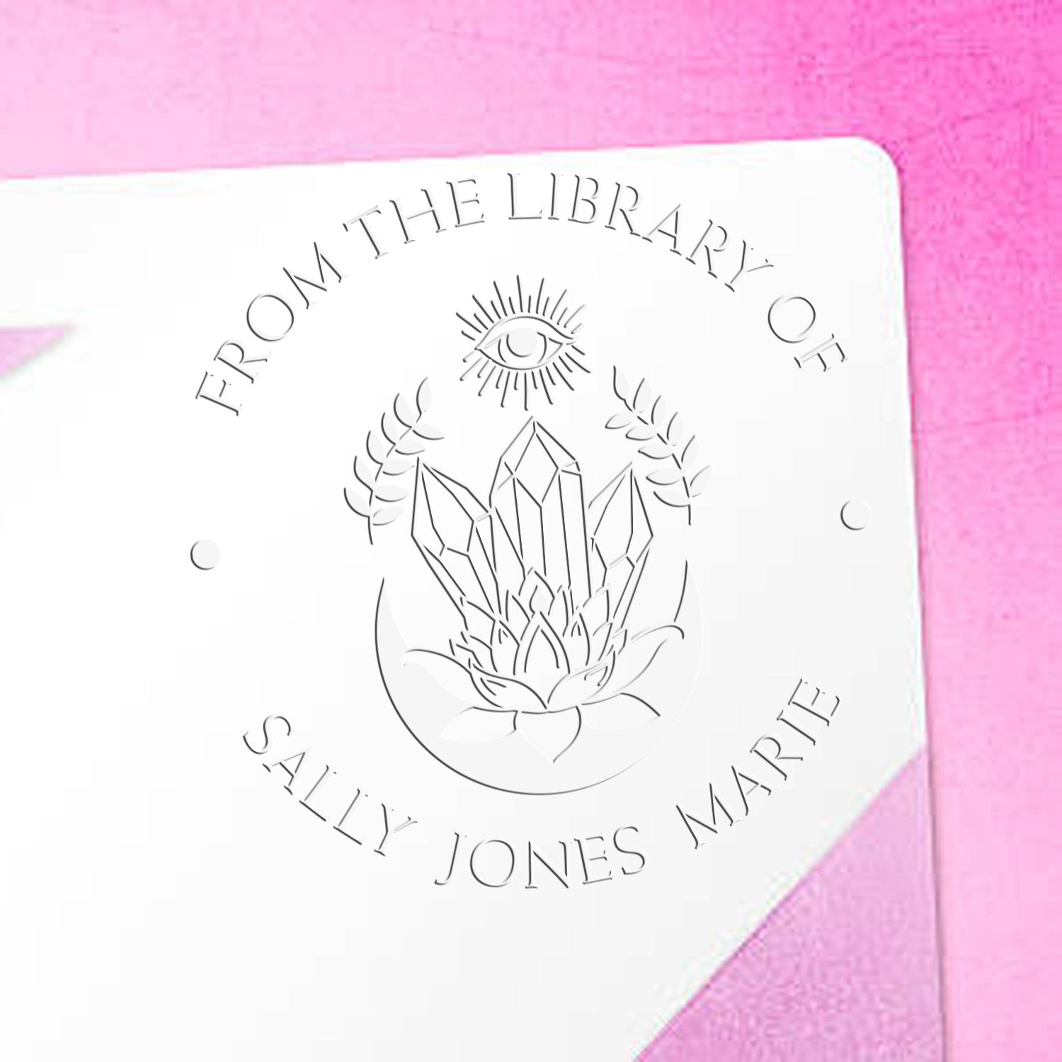 Soft Pyralis Flame Tarot Custom-Made Ex Libris Design Seal - Engineer Seal Stamps