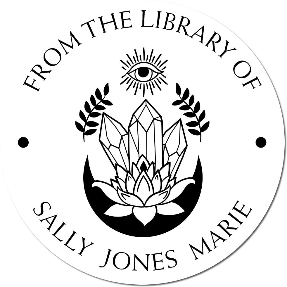 Pyralis Flame Tarot Pre-Inked Custom Book Stamp - Engineer Seal Stamps