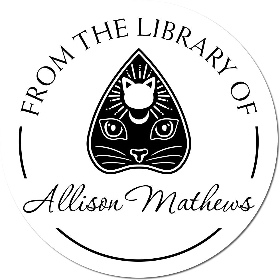 Wood Handle Tempestarii Veil Tarot Custom-Made Bookplate Printing Stamp - Engineer Seal Stamps