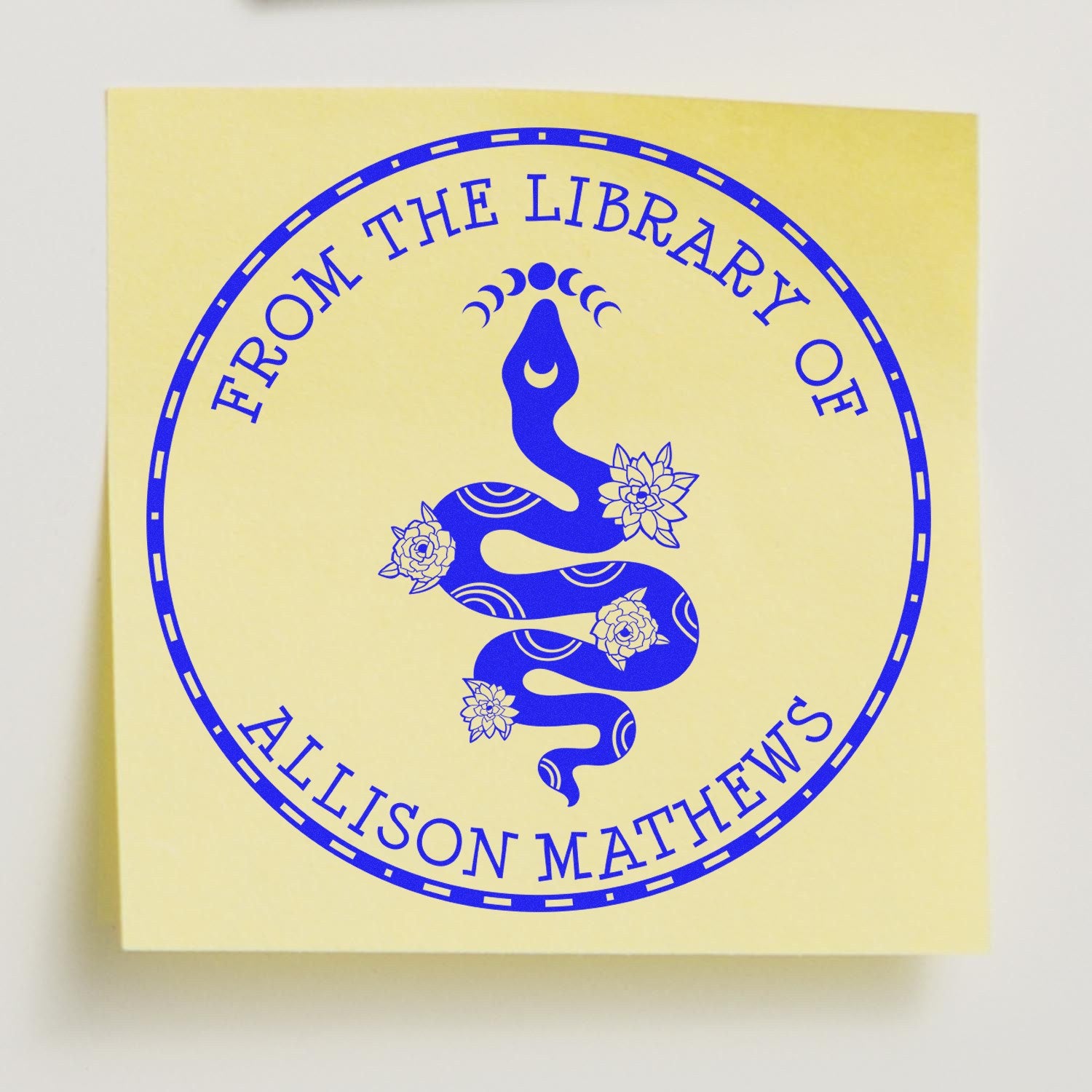 Nebula's Heart Tarot Self-Inking Customizable Book Logo Stamp - Engineer Seal Stamps