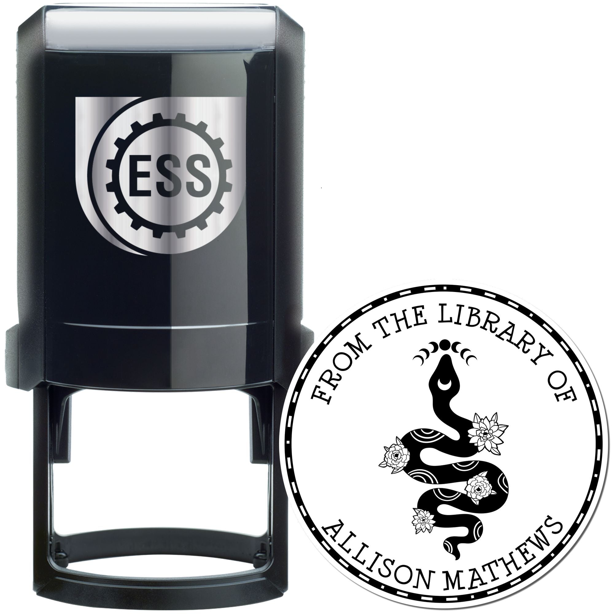 Nebula's Heart Tarot Self-Inking Customizable Book Logo Stamp - Engineer Seal Stamps