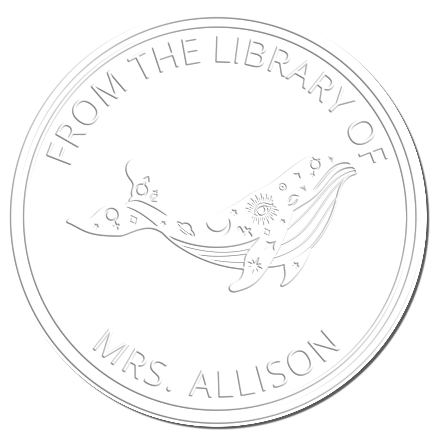 Aurora's Veil Tarot Desk Personalizable Library Ownership Embosser - Engineer Seal Stamps