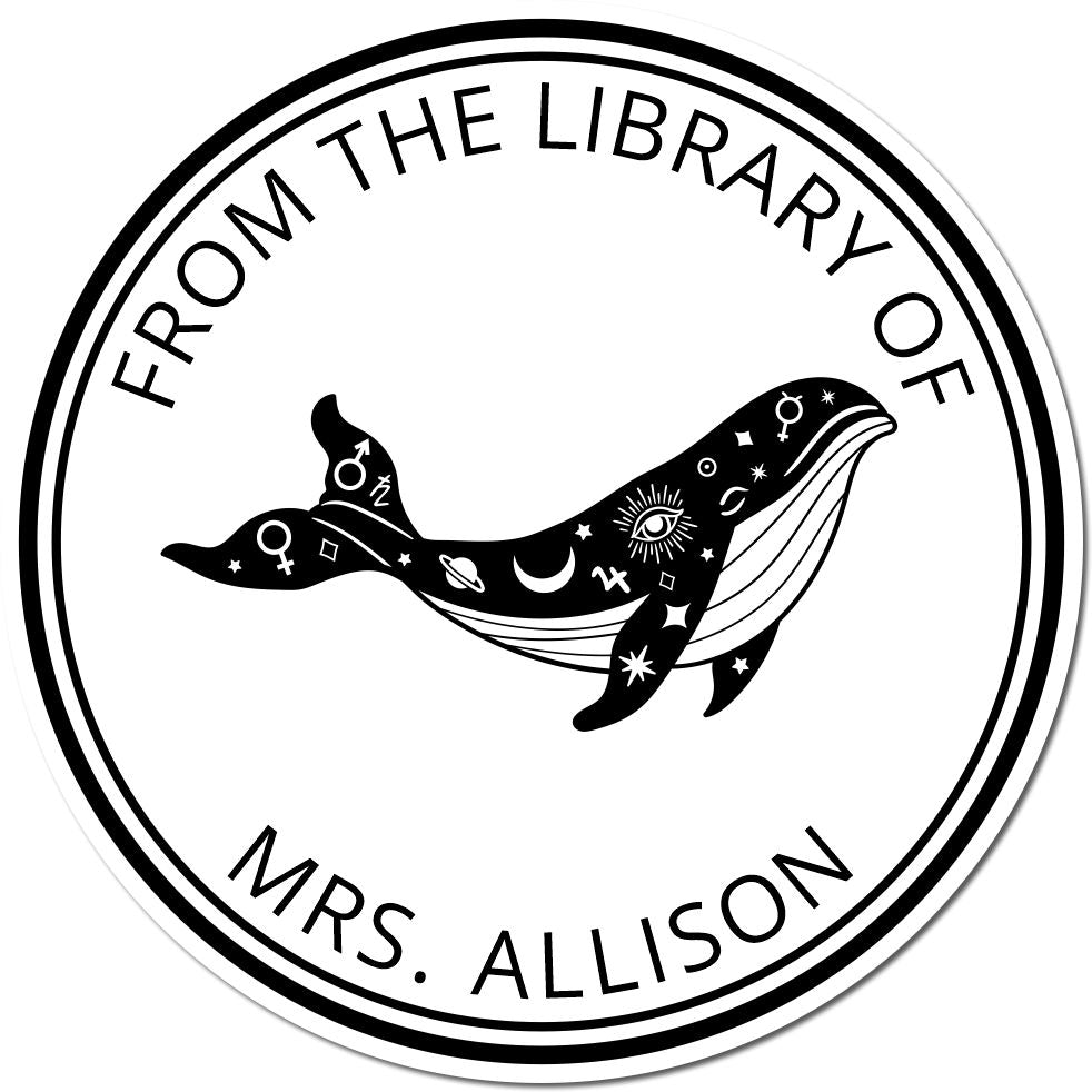 Aurora's Veil Tarot Self-Inking Customizable Book Identity Stamp - Engineer Seal Stamps