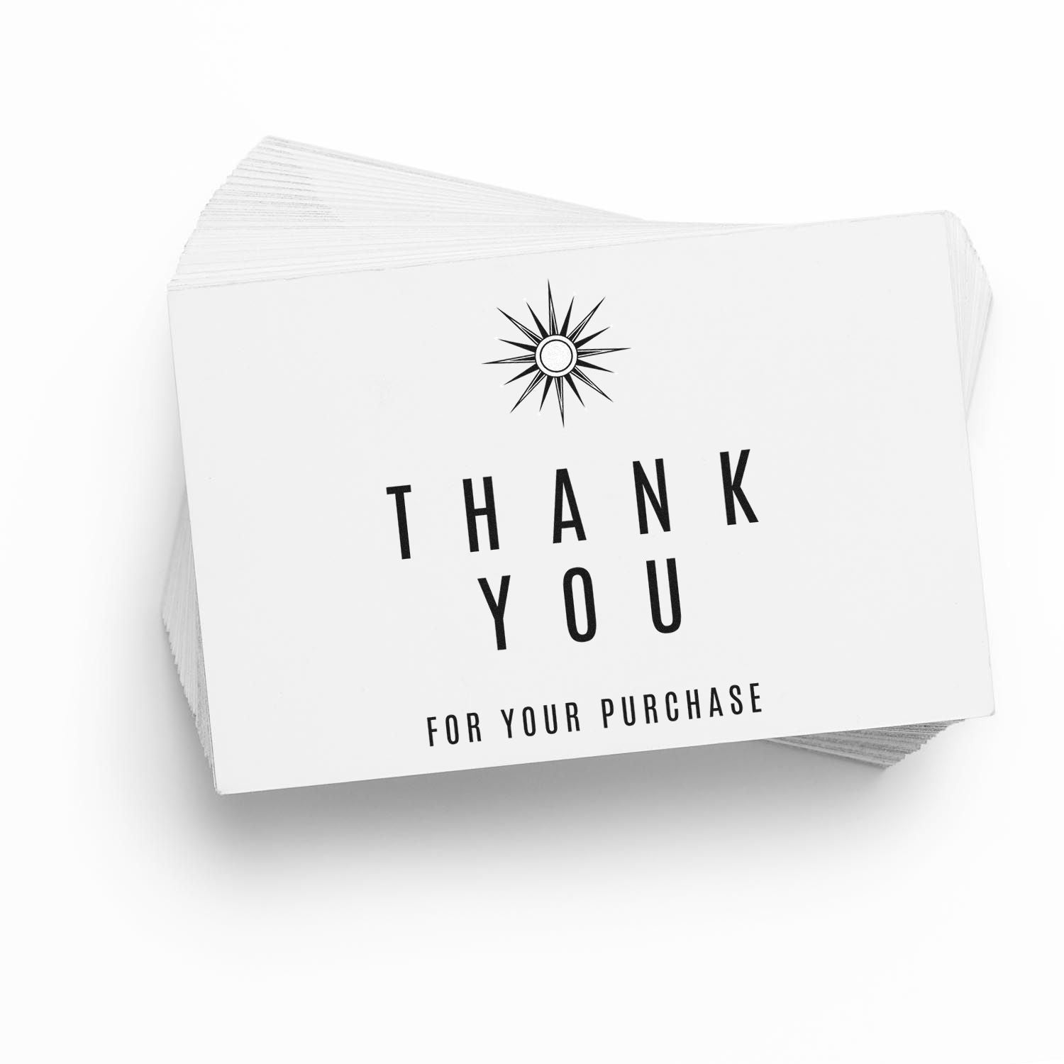 Square Radiant Appreciation Custom Thank You Rubber Stamp