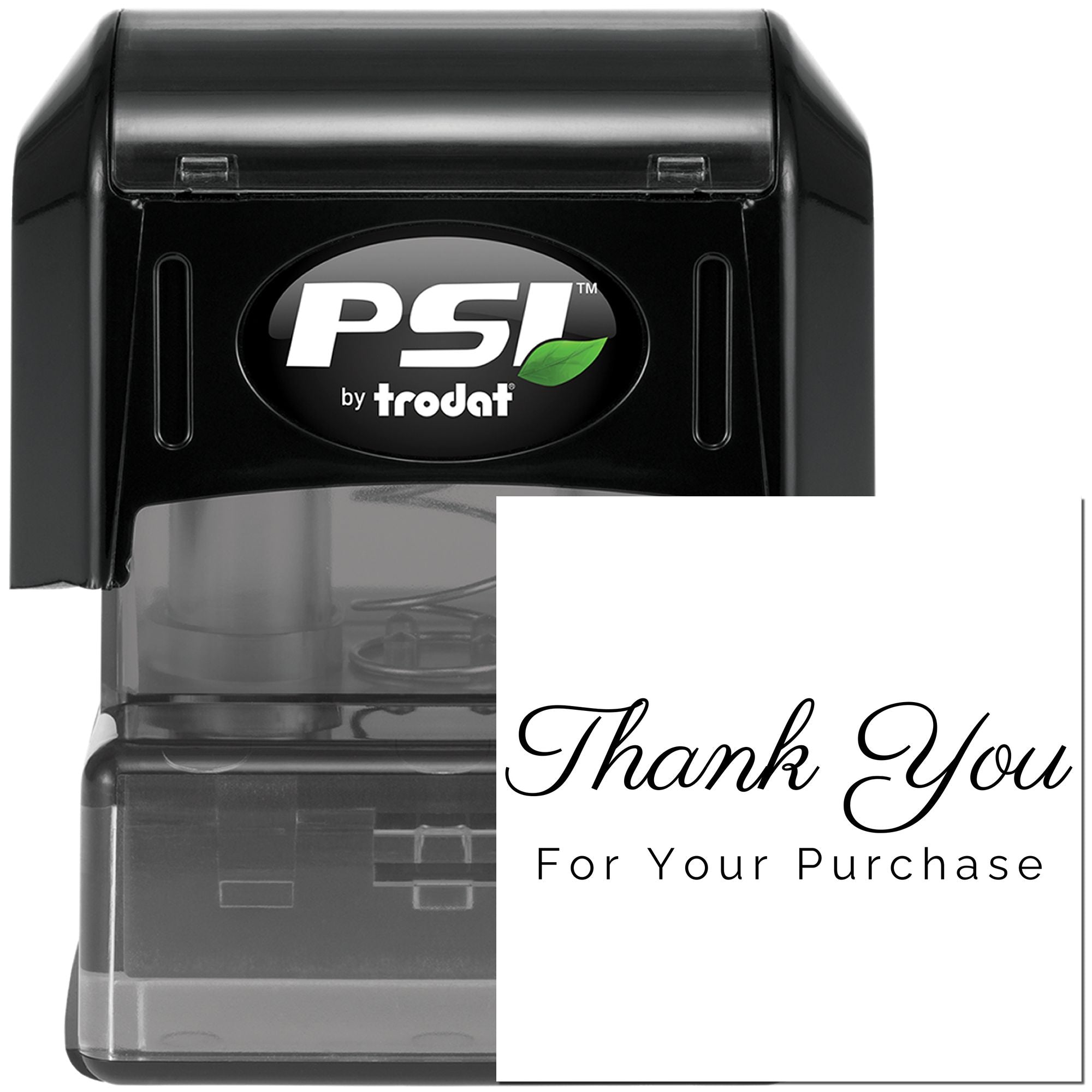 Pre-Inked Graceful Elegant Gratitude Personalized Thanks Stamper - Engineer Seal Stamps