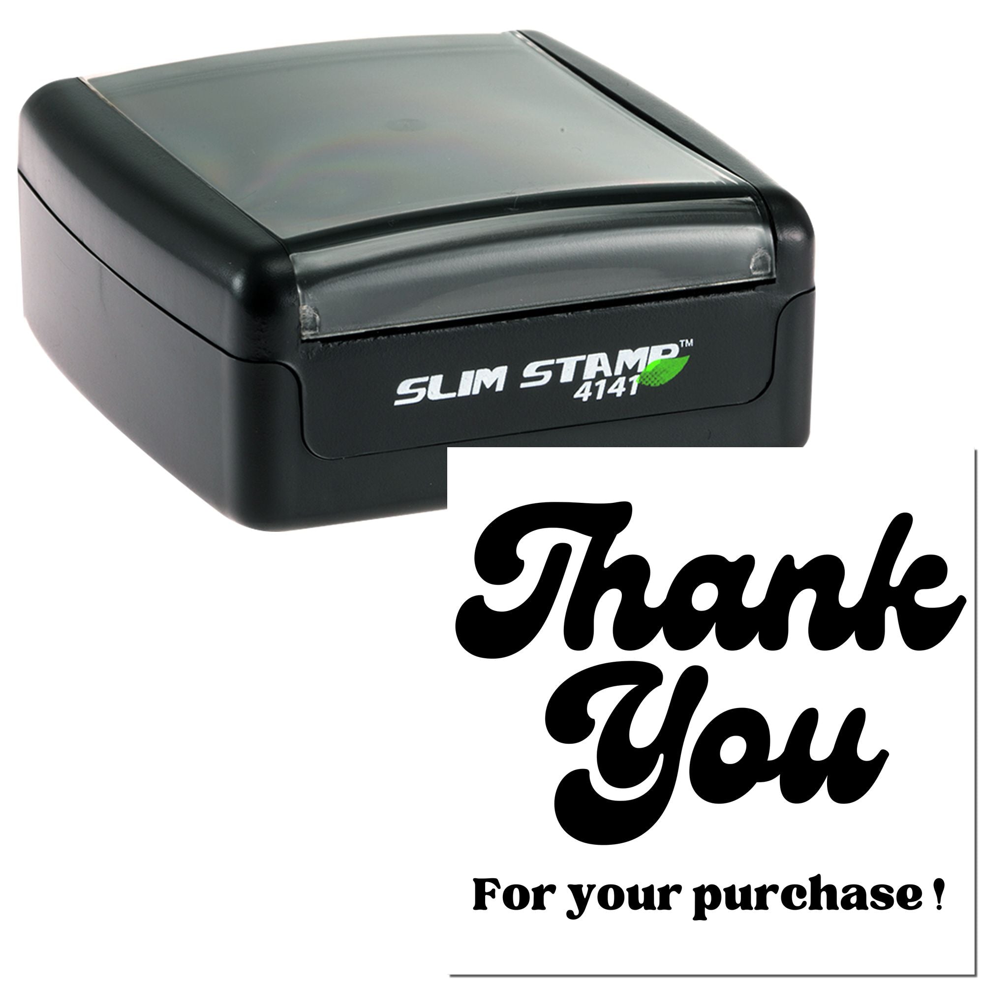 Portable Pre-Inked Retro Gratitude Custom Thanks Rubber Stamp - Engineer Seal Stamps