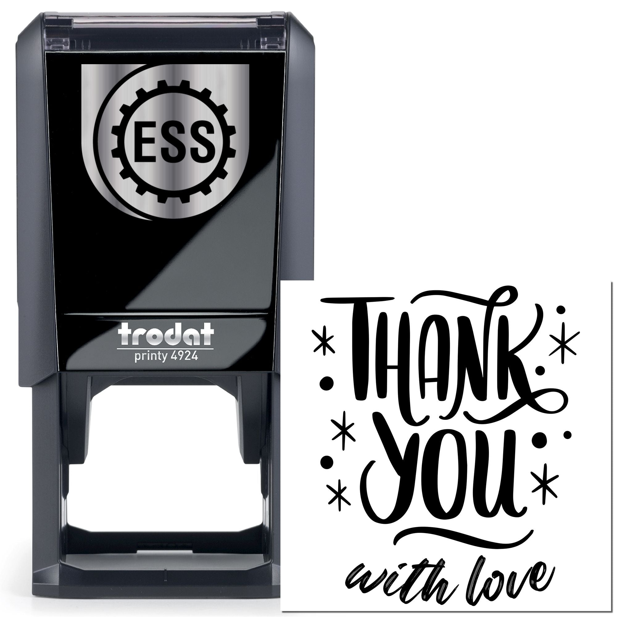 Loving Gratitude Self-Inking Custom Thank You Stamp - Engineer Seal Stamps