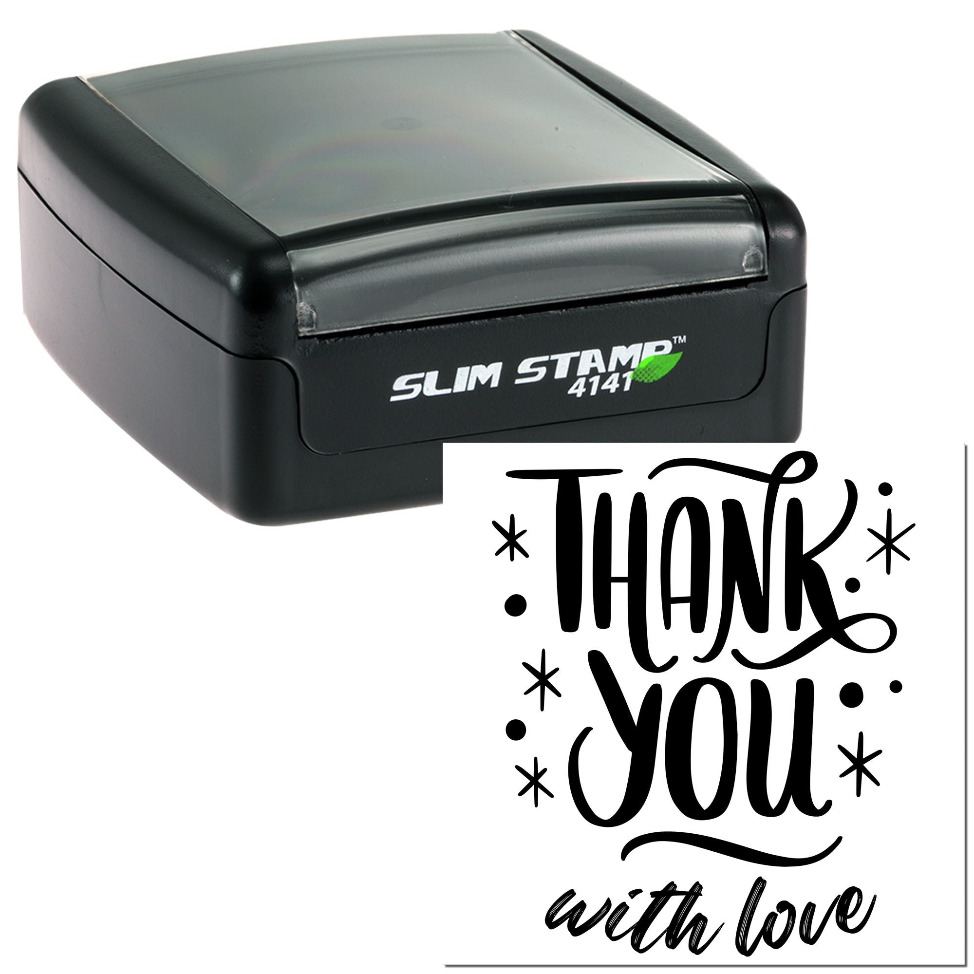 Portable Pre-Inked Loving Gratitude Customized Thanks Rubber Stamp - Engineer Seal Stamps