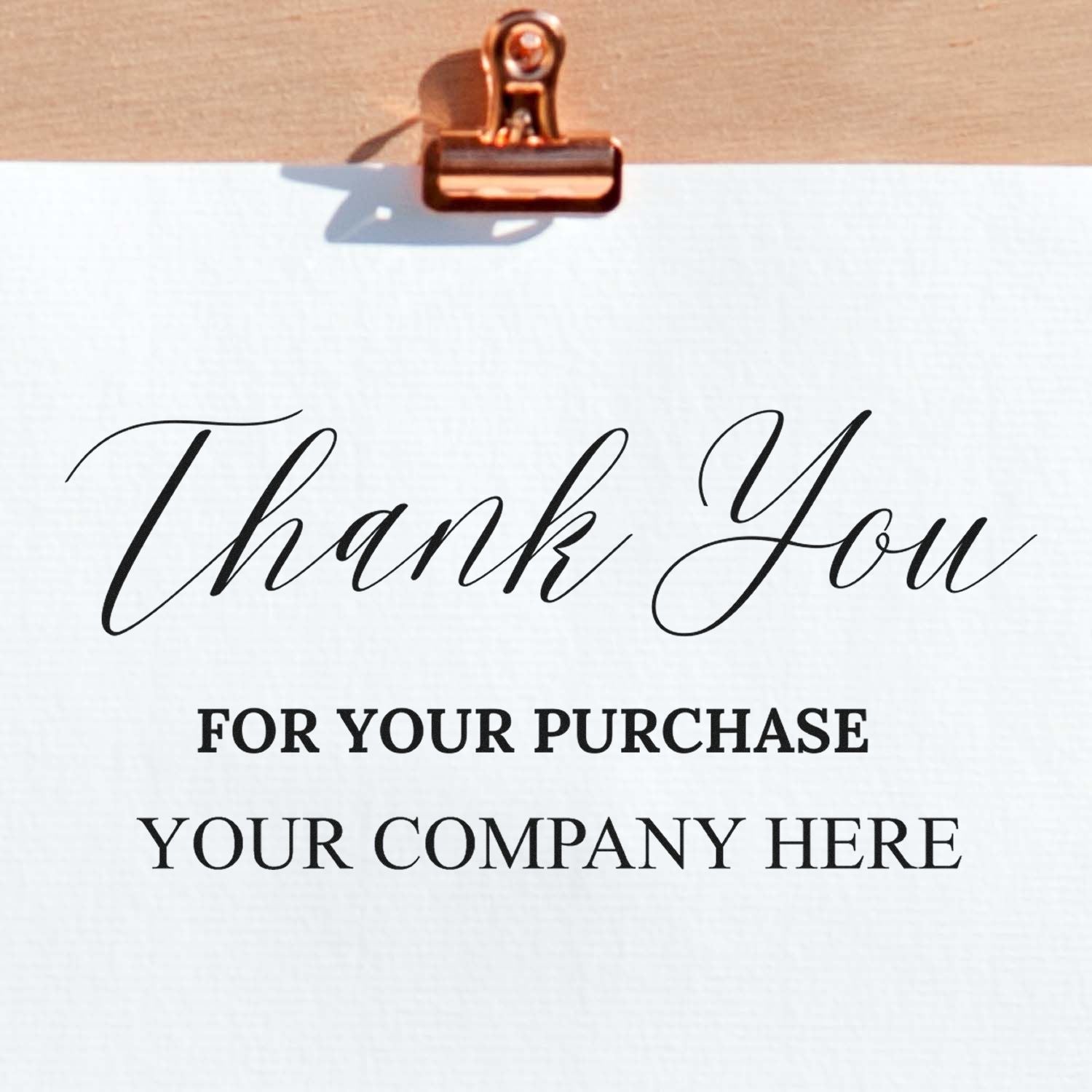 Square Refined Appreciation Custom Thank You Stamper