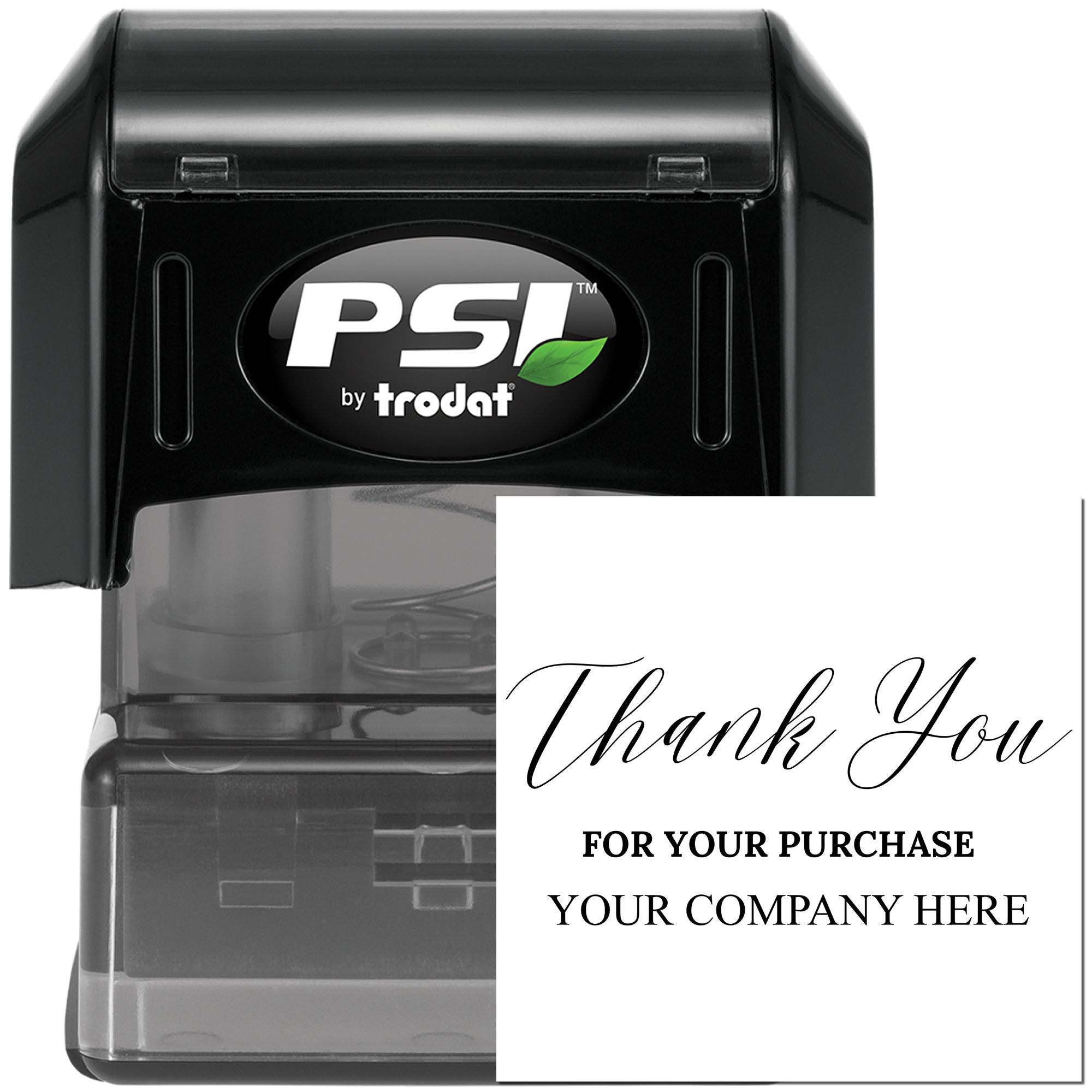 Pre-Inked Refined Appreciation Personalized Thank You Rubber Stamp - Engineer Seal Stamps