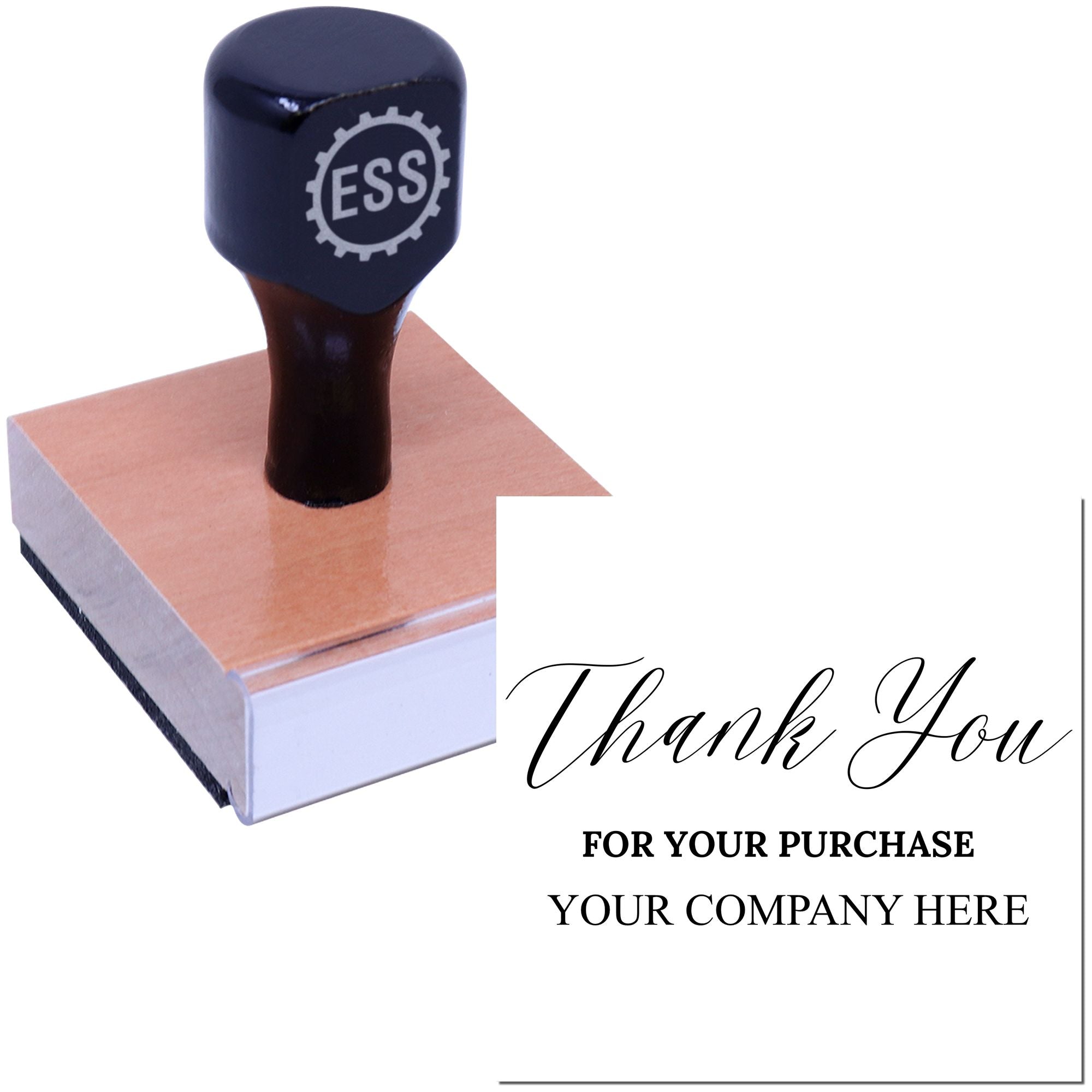 Square Refined Appreciation Custom Thank You Stamper