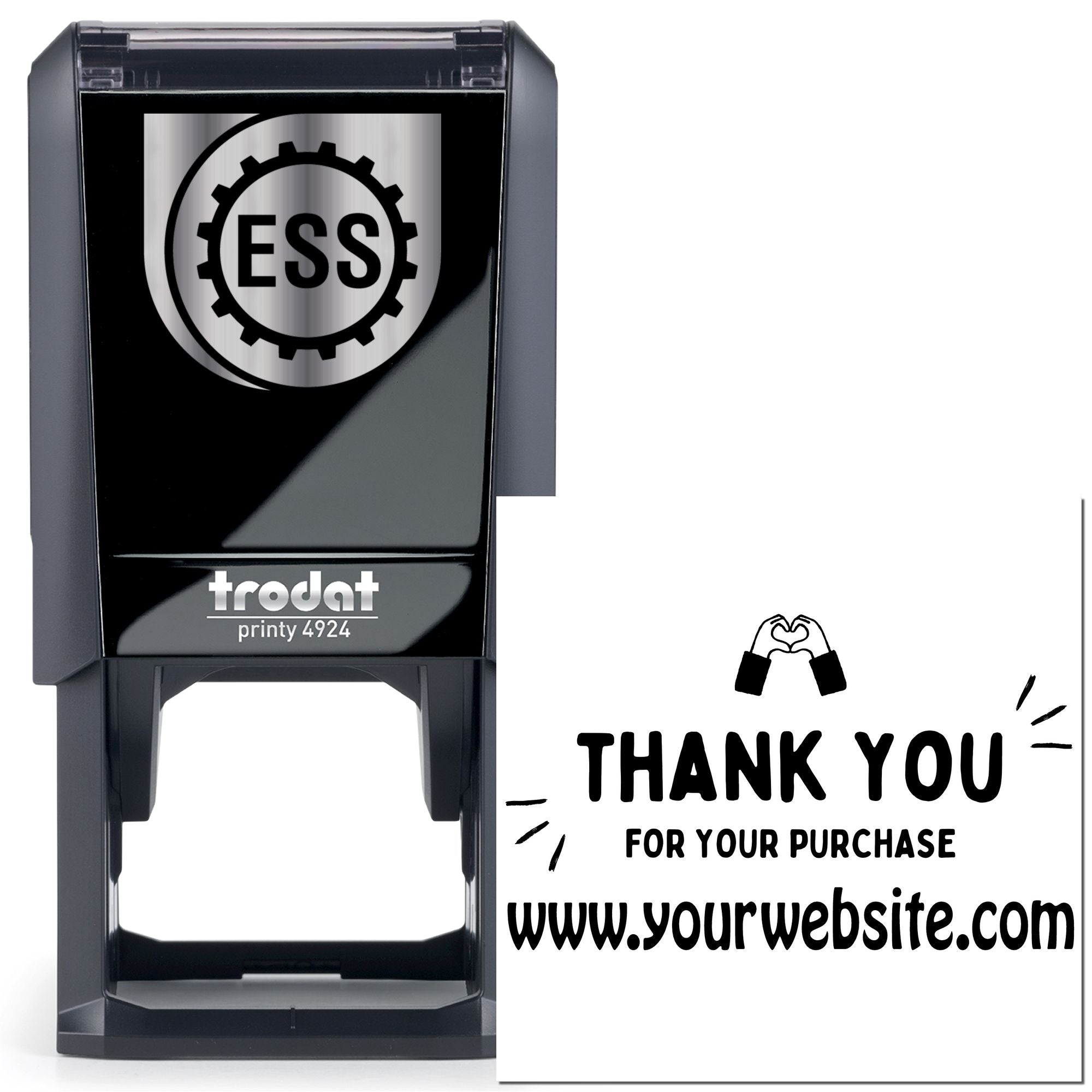 Heartfelt Thanks Self-Inking Custom Thanks Stamper - Engineer Seal Stamps