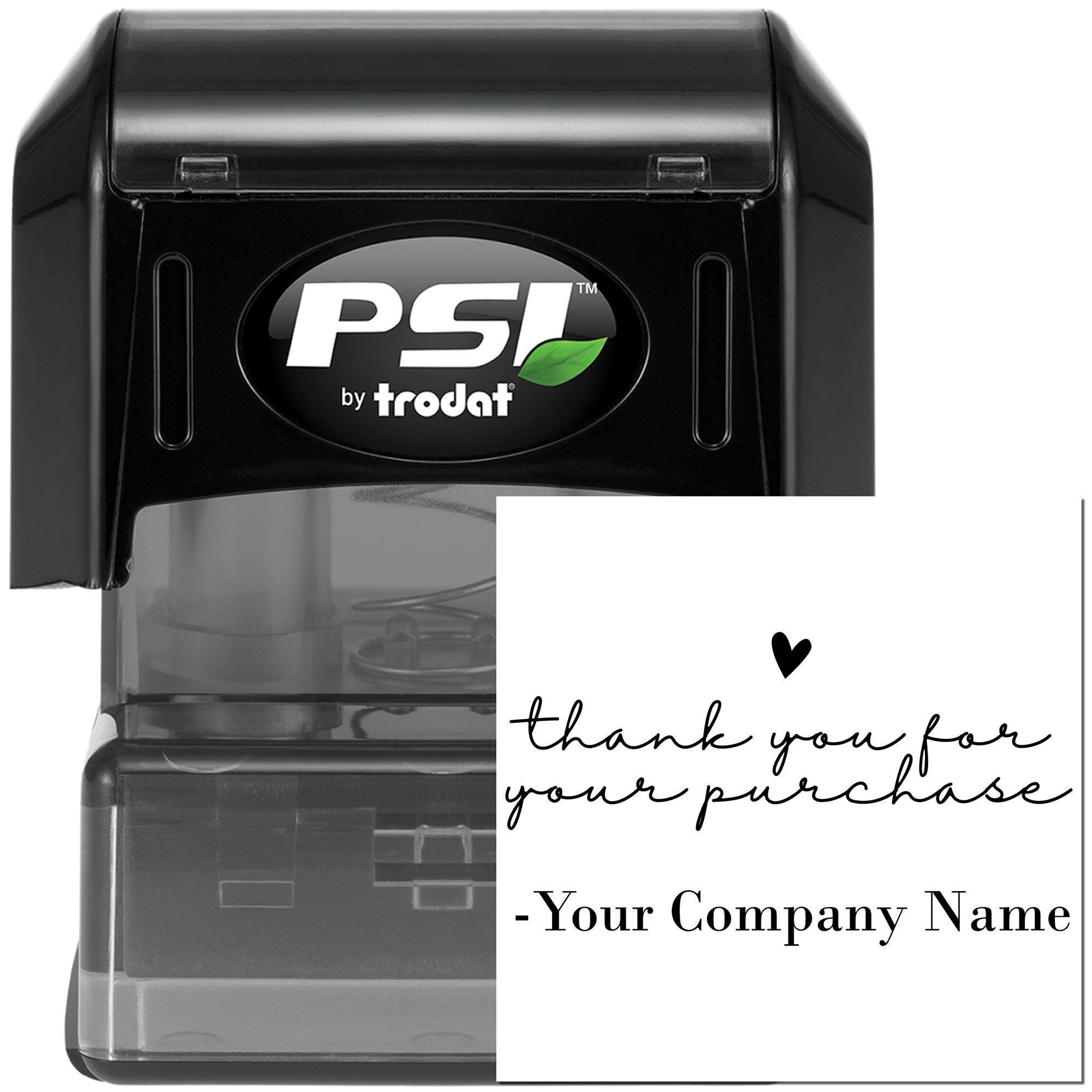 Pre-Inked Heartfelt Appreciation Customized Thanks Stamp - Engineer Seal Stamps