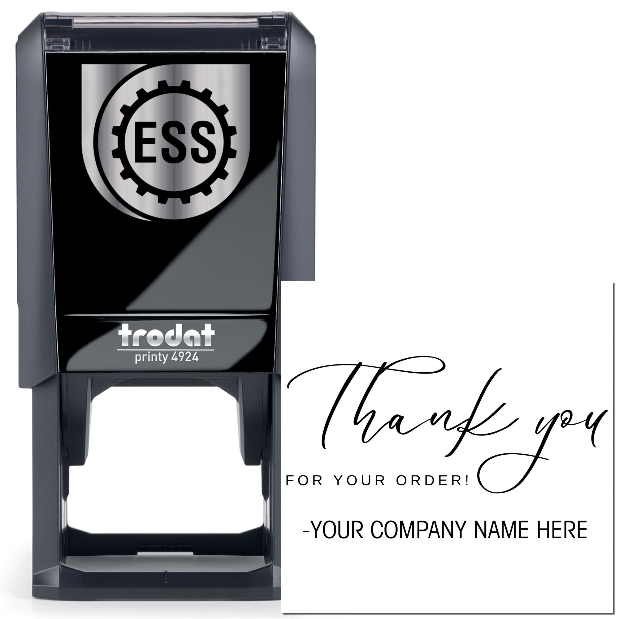 Personalized Gratitude Self-Inking Customized Thank You Rubber Stamp - Engineer Seal Stamps