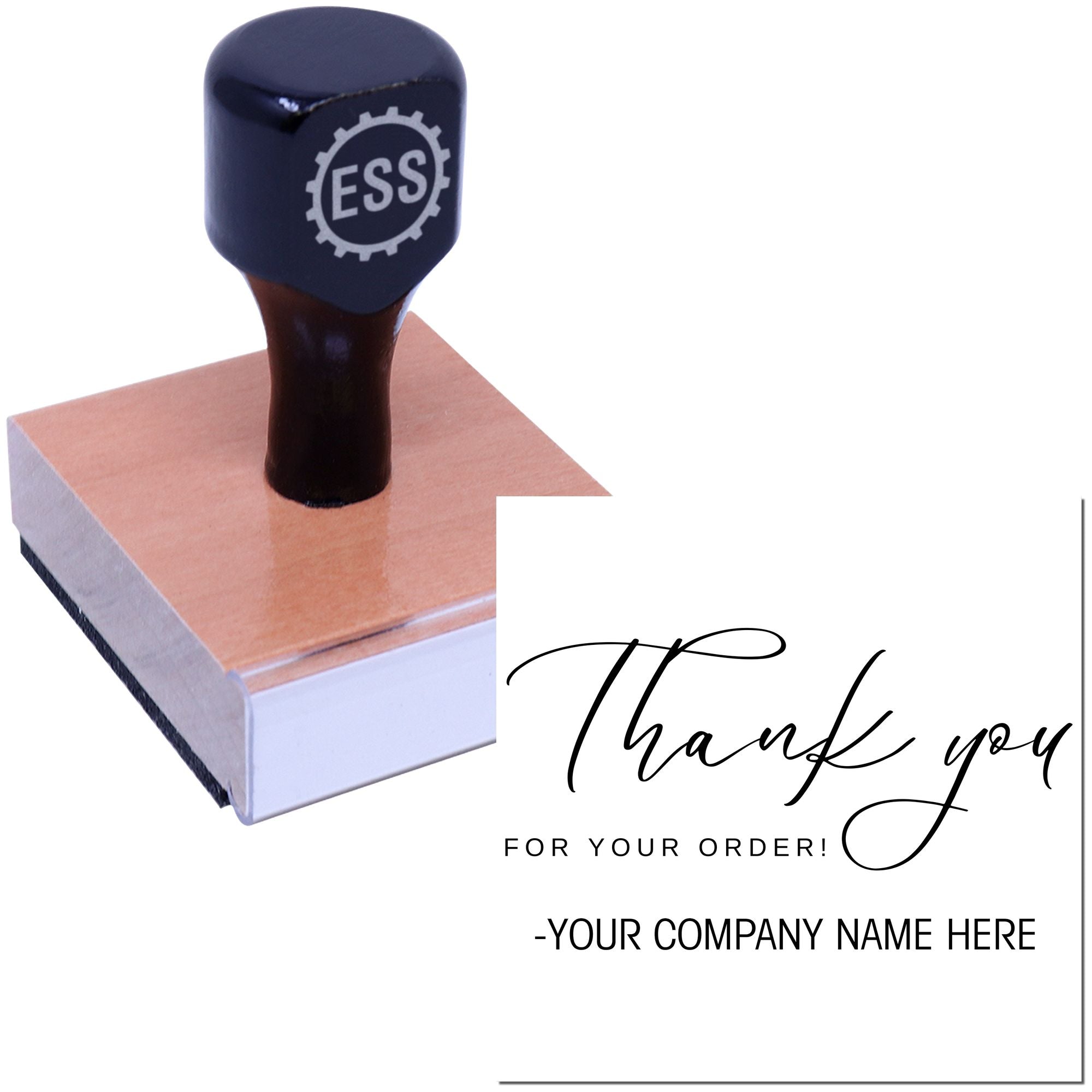 Square Personalized Gratitude Customized Thank You Stamp