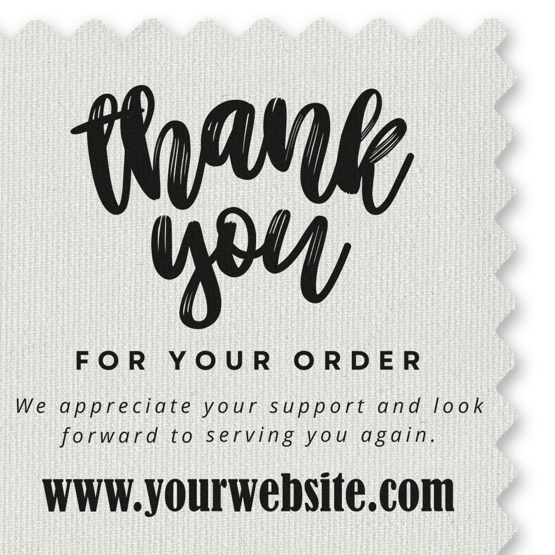 Square Bold Thanks Delight Customized Thank You Stamper