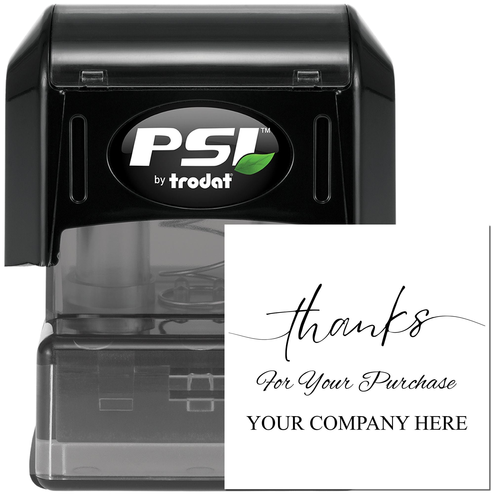 Pre-Inked Elegant Appreciation Customized Thanks Stamp - Engineer Seal Stamps