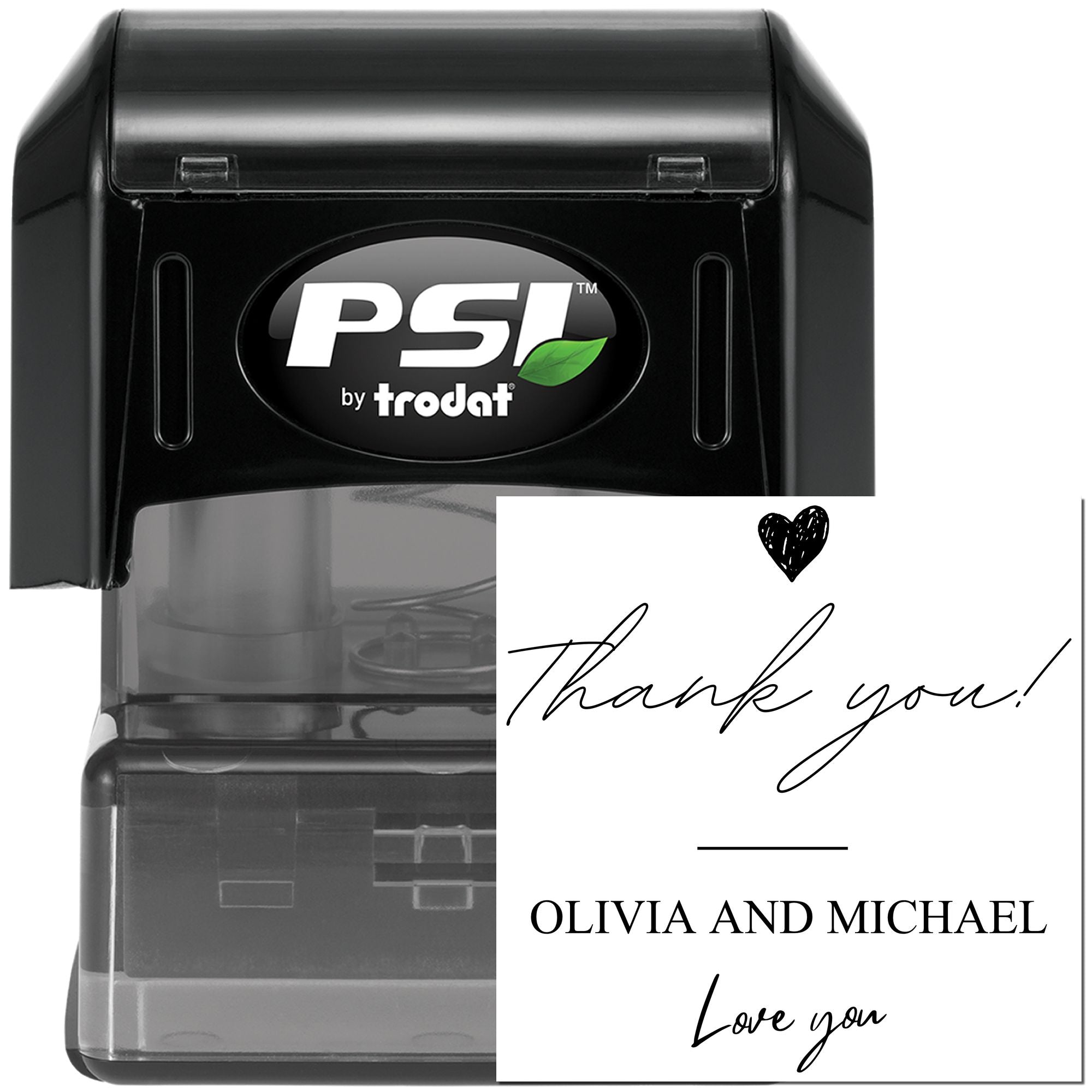 Pre-Inked Gracious Gratitude Customized Thanks Rubber Stamp - Engineer Seal Stamps