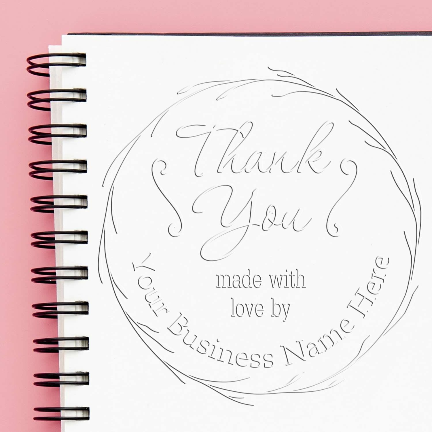 Soft Personalized Touch Custom Thanks Embosser - Engineer Seal Stamps