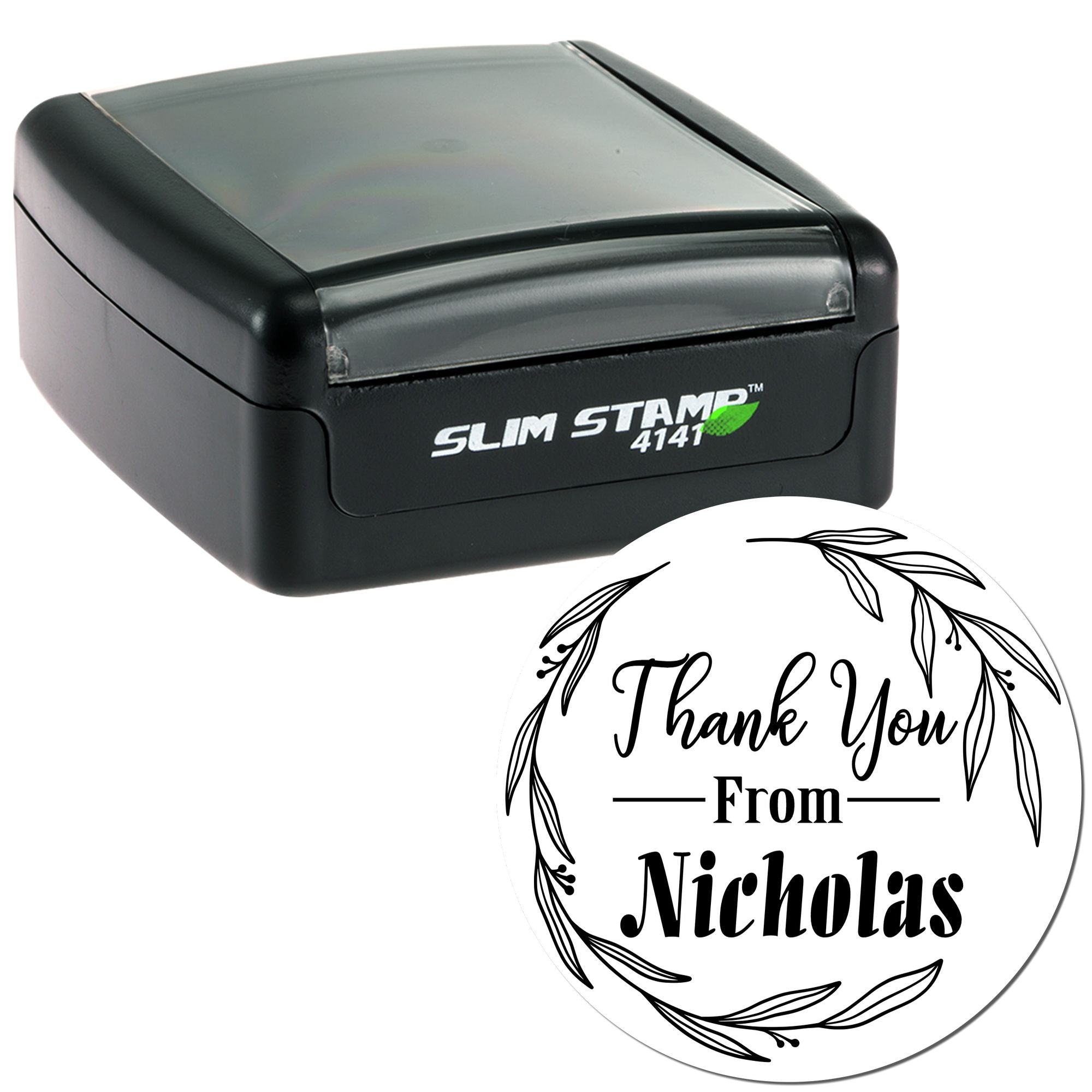 Portable Pre-Inked Hand Drawn Elegant Gratitude Customized Thanks Stamper - Engineer Seal Stamps