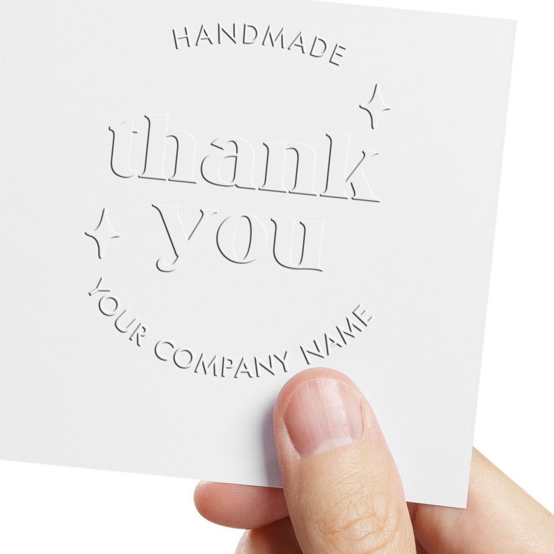 Soft Handmade Gratitude Seal Custom Thank You Stamp Embosser