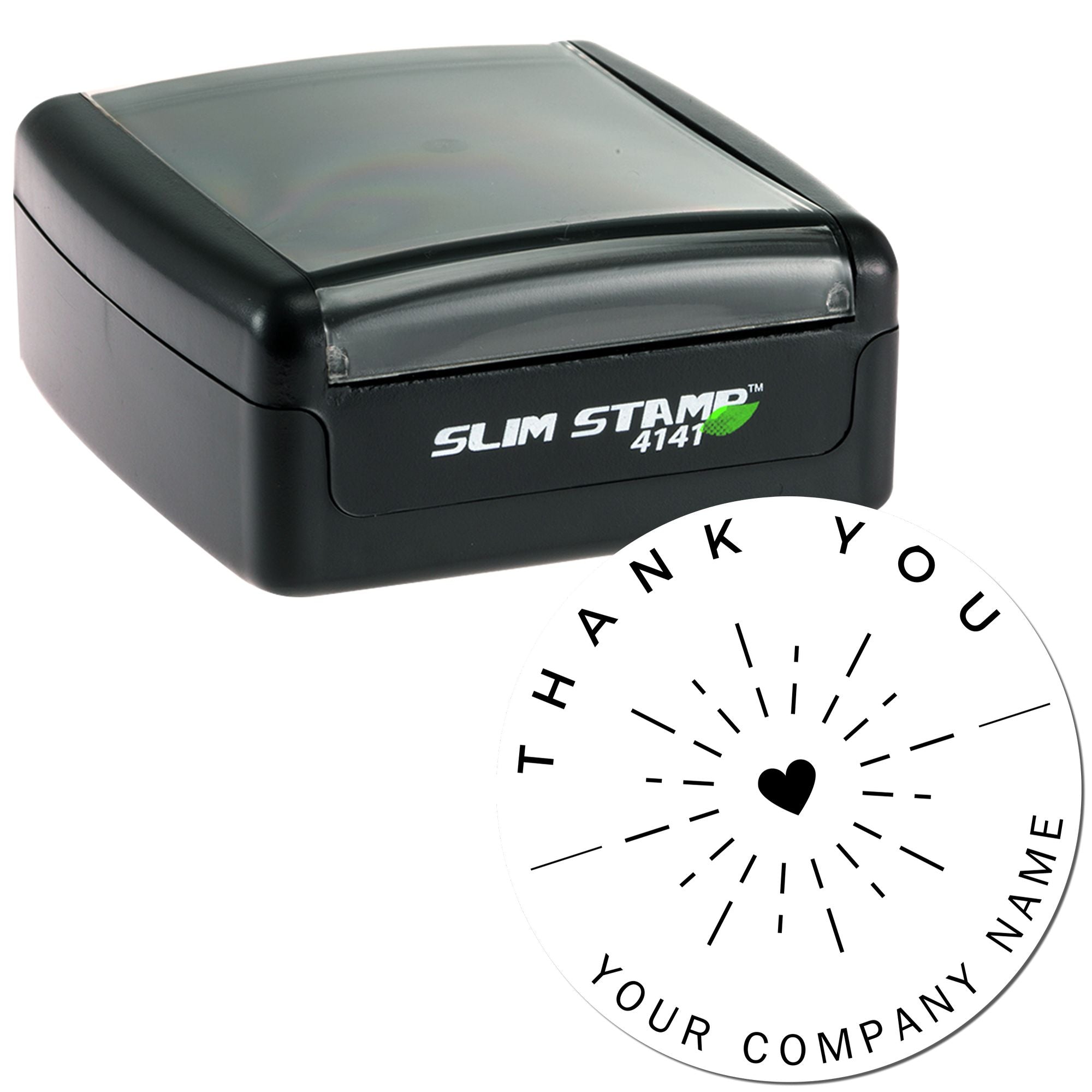 Portable Pre-Inked Heartfelt Gratitude Seal Personalized Thank You Rubber Stamp - Engineer Seal Stamps