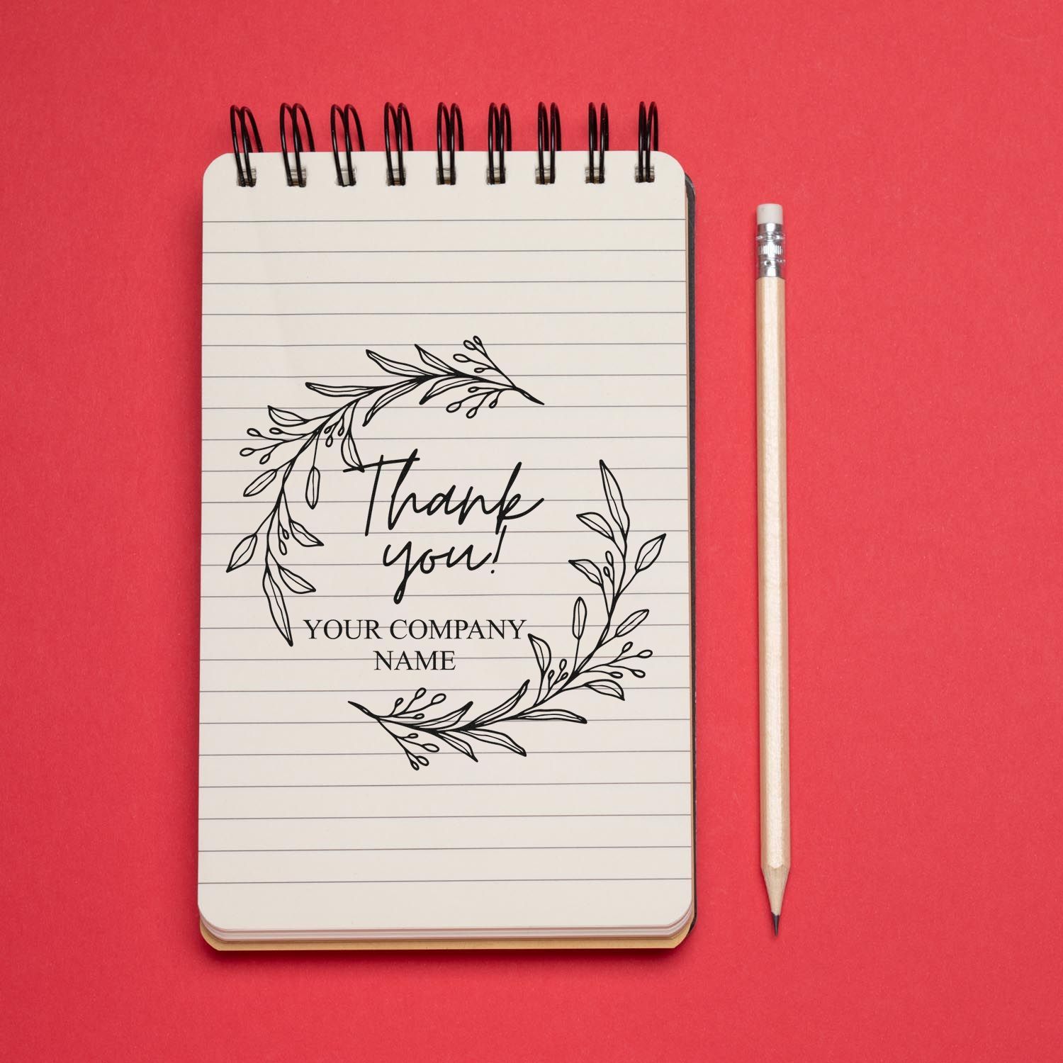 Elegant Gratitude Seal Round Self-Inking Personalized Thank You Stamp - Engineer Seal Stamps