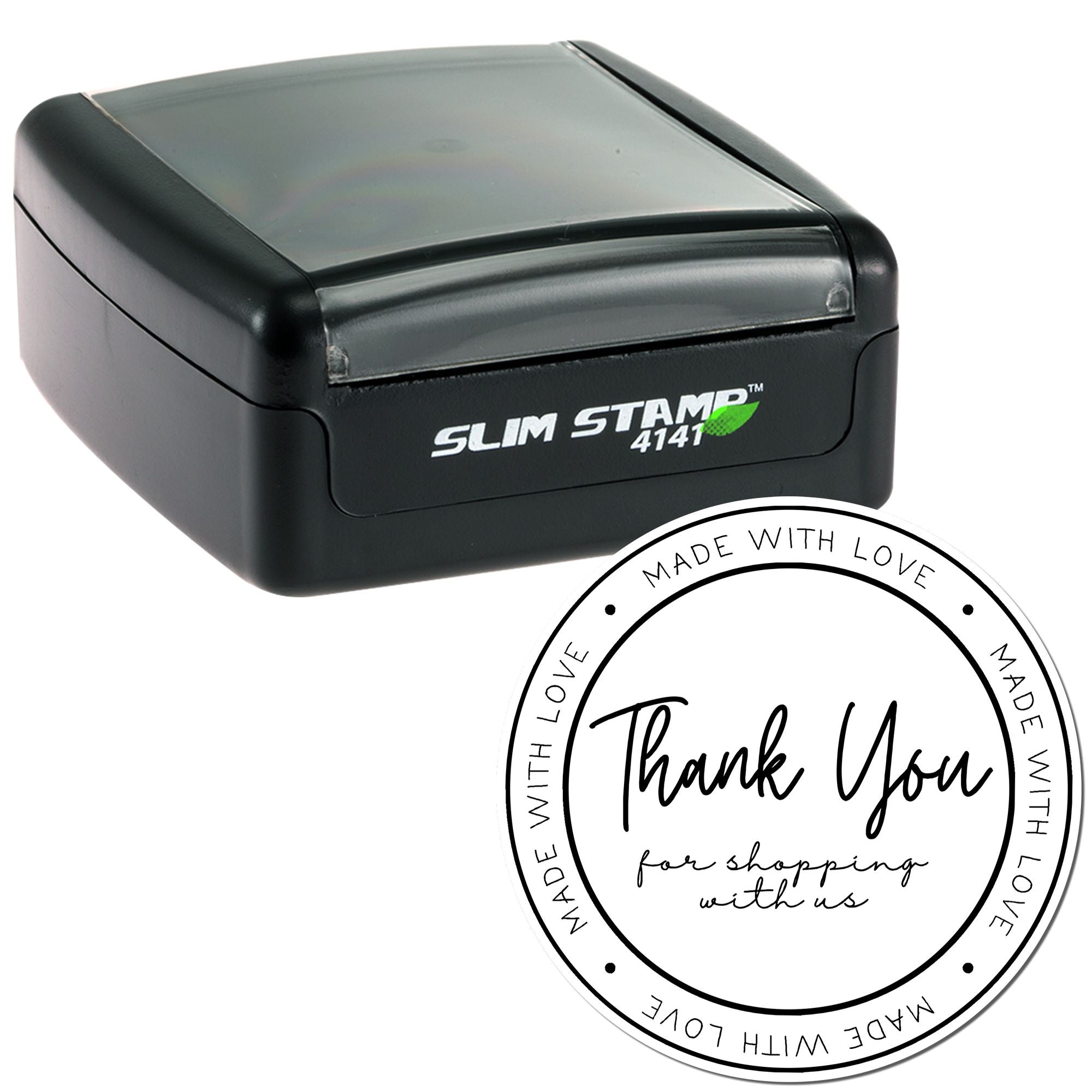 Portable Pre-Inked Heartfelt Gratitude Made with Love Customized Thank You Stamp - Engineer Seal Stamps