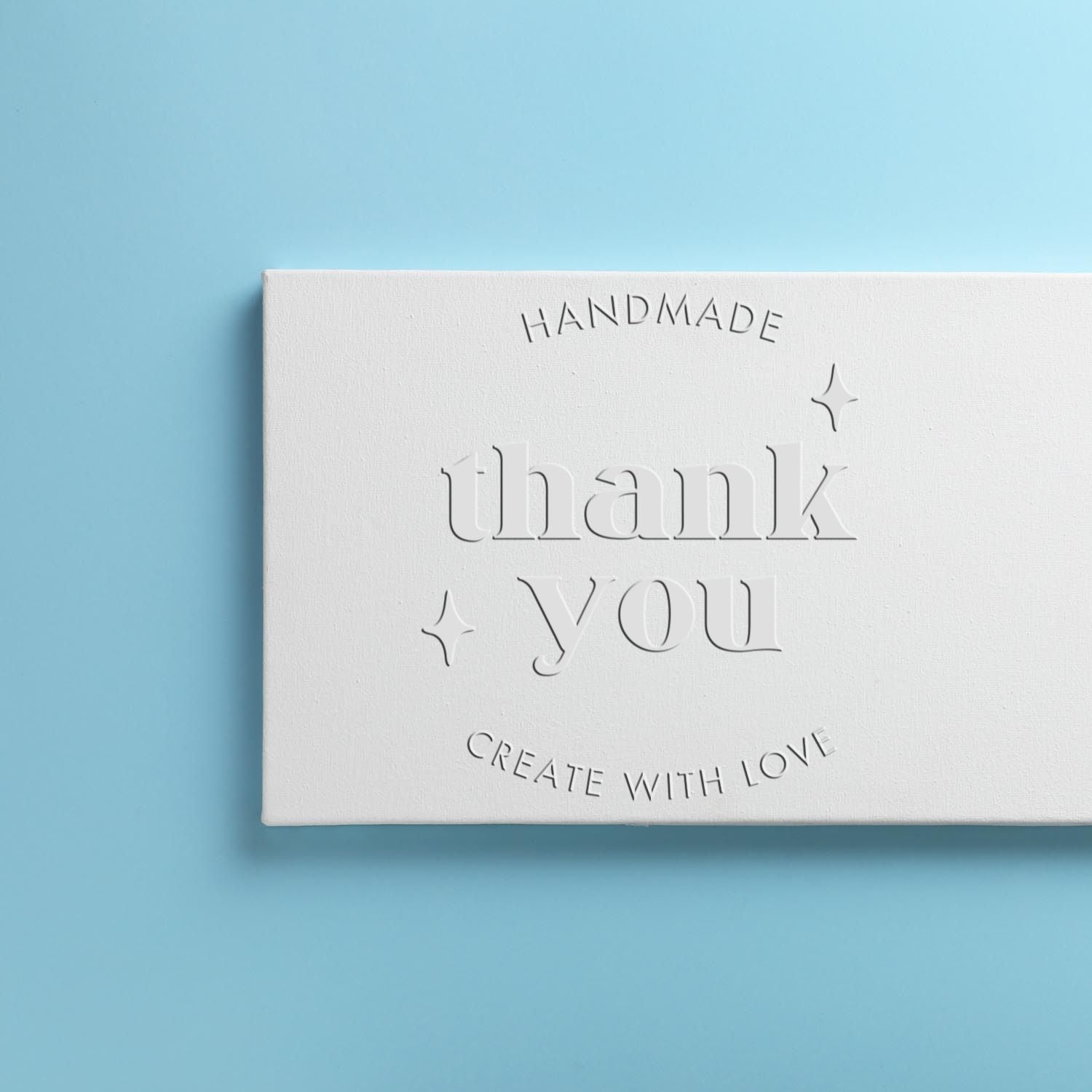 Soft Handmade Gratitude Custom-Made Thanks Stamp Embosser